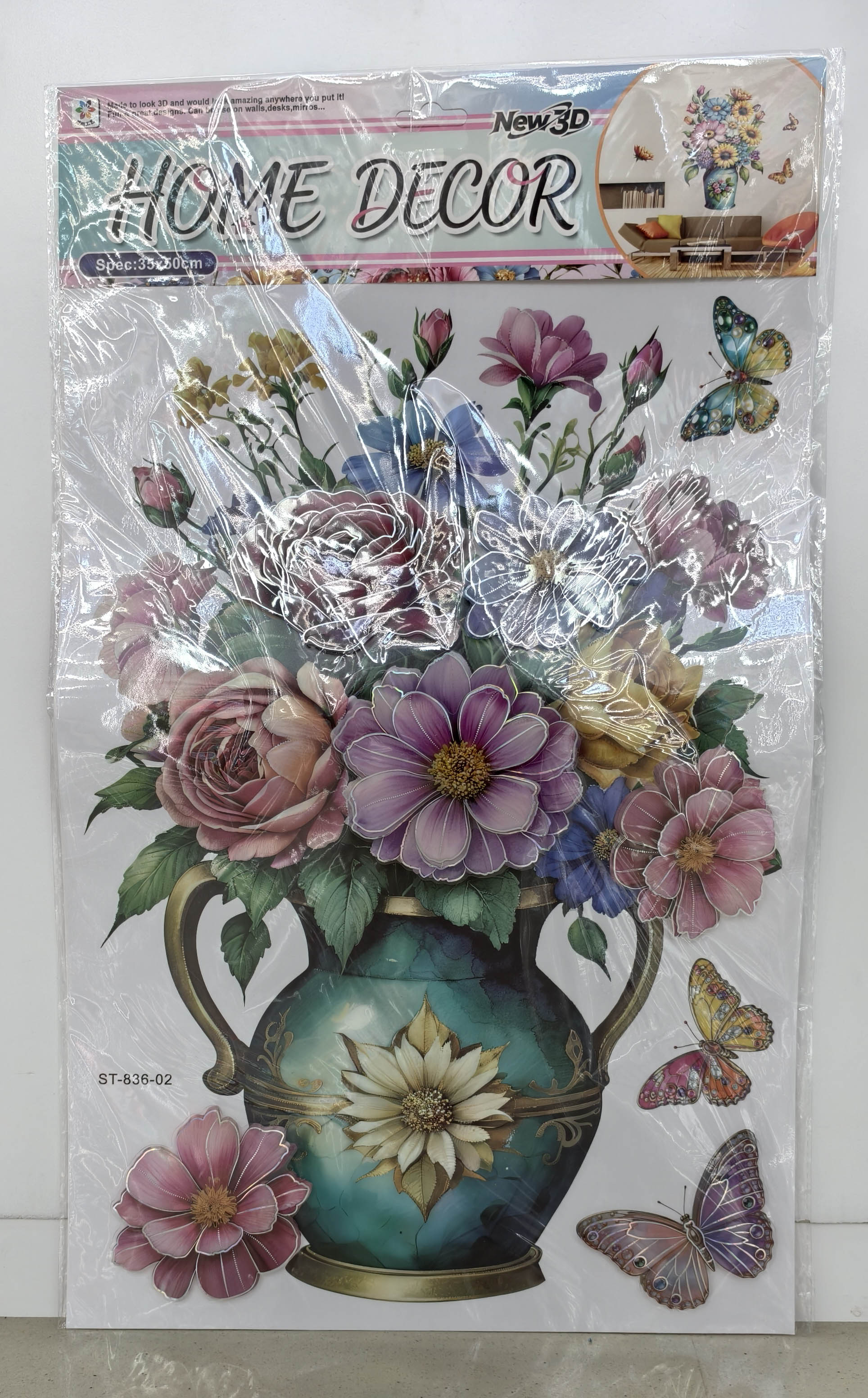 ST836 Vase layer Decorative stickers
