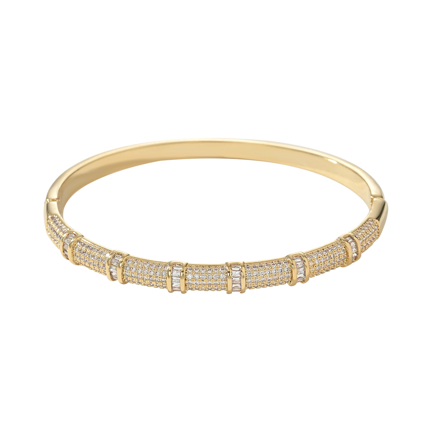 Silver diamond-encrusted jade bracelet, sand gold agate fashionable bracelet, Korean version simple and versatile accessory gift for women pic 7