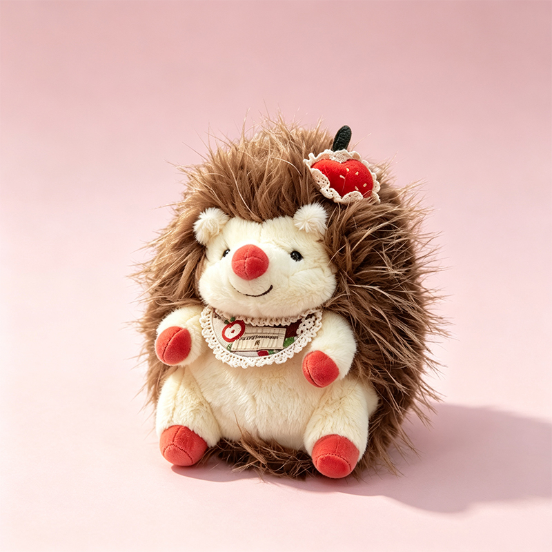 Jellycat brown hedgehog plush doll, cute doll, children's toy, soft and adorable pillow gift for girls