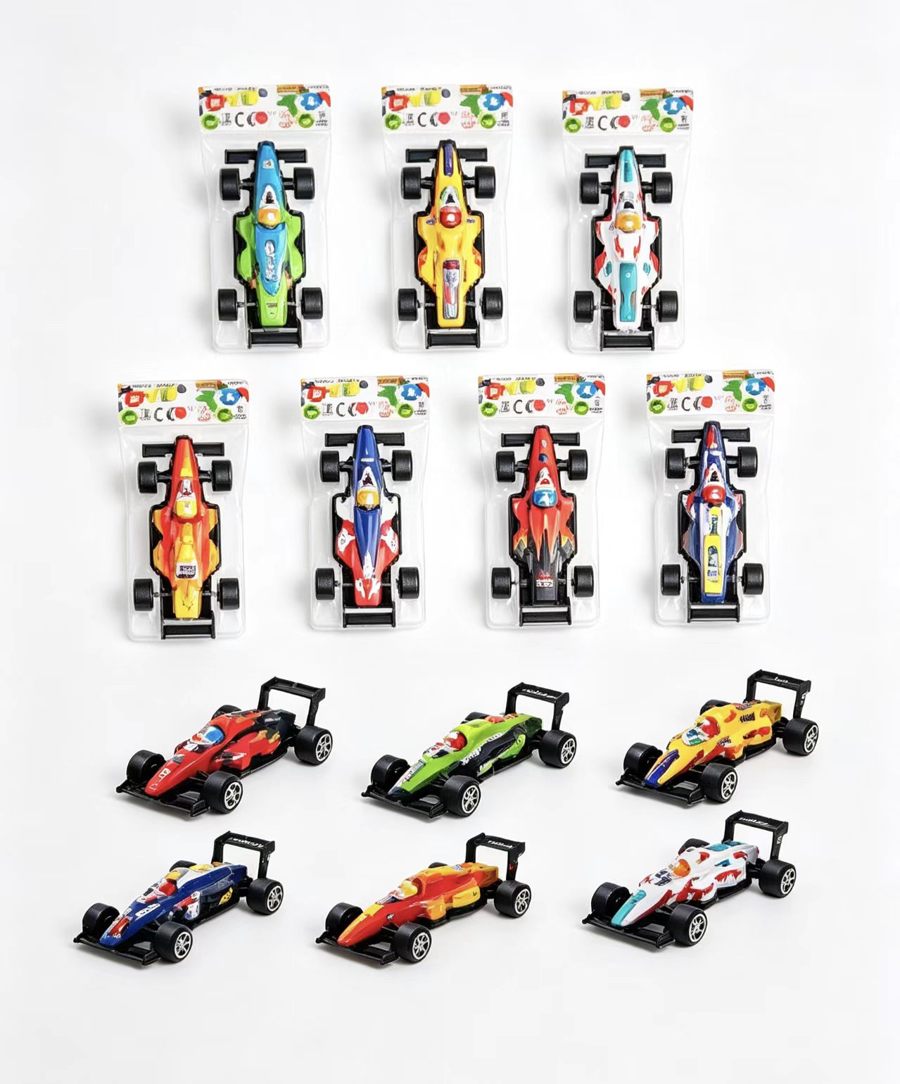 Huili fórmula aleación simulación de carreras modelo F1 niños de hojalata coche stand de tierra juguetes de fuente