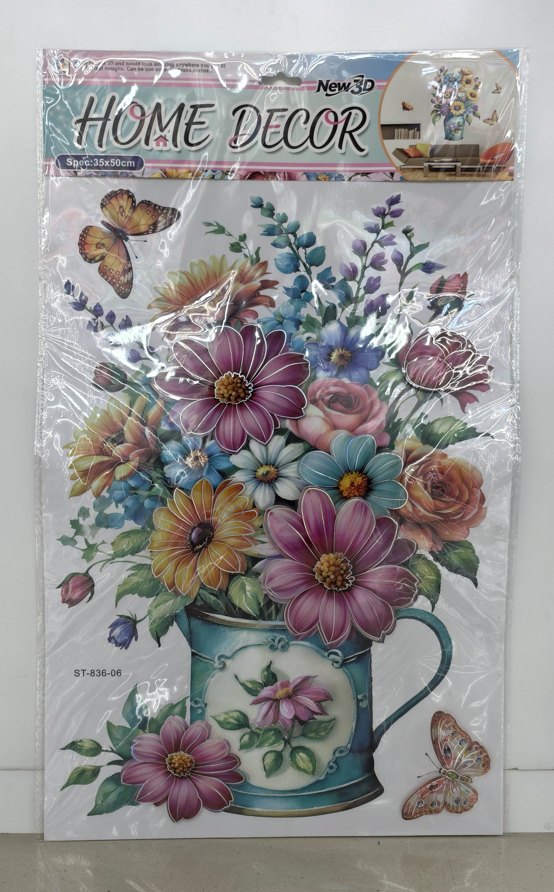ST836 Vase layer Decorative stickers details Picture