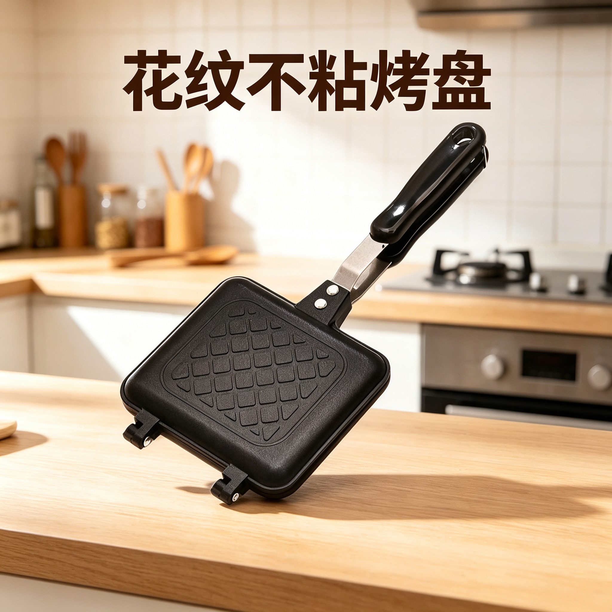 CGUCOOK patrón sándwich antiadherente plancha sándwich antiadherente olla conveniente para el hogar multifunción desayunador tortilla tostada molde sándwich japonés doble cara