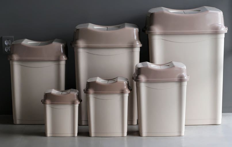 X133-D-032 новые крытые мусорные баки 6L12L20L30L50L80L с квадратными мусорными баками на открытом воздухе detail image 2