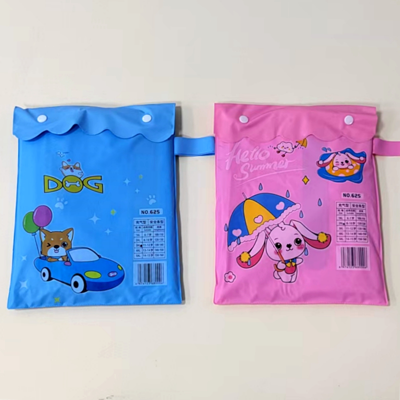 Li Wang Wholesale thickened cartoon children's schoolbags and raincoats, lightweight one-piece PVC hidden schoolbags for kindergartens, student raincoats Specification image
