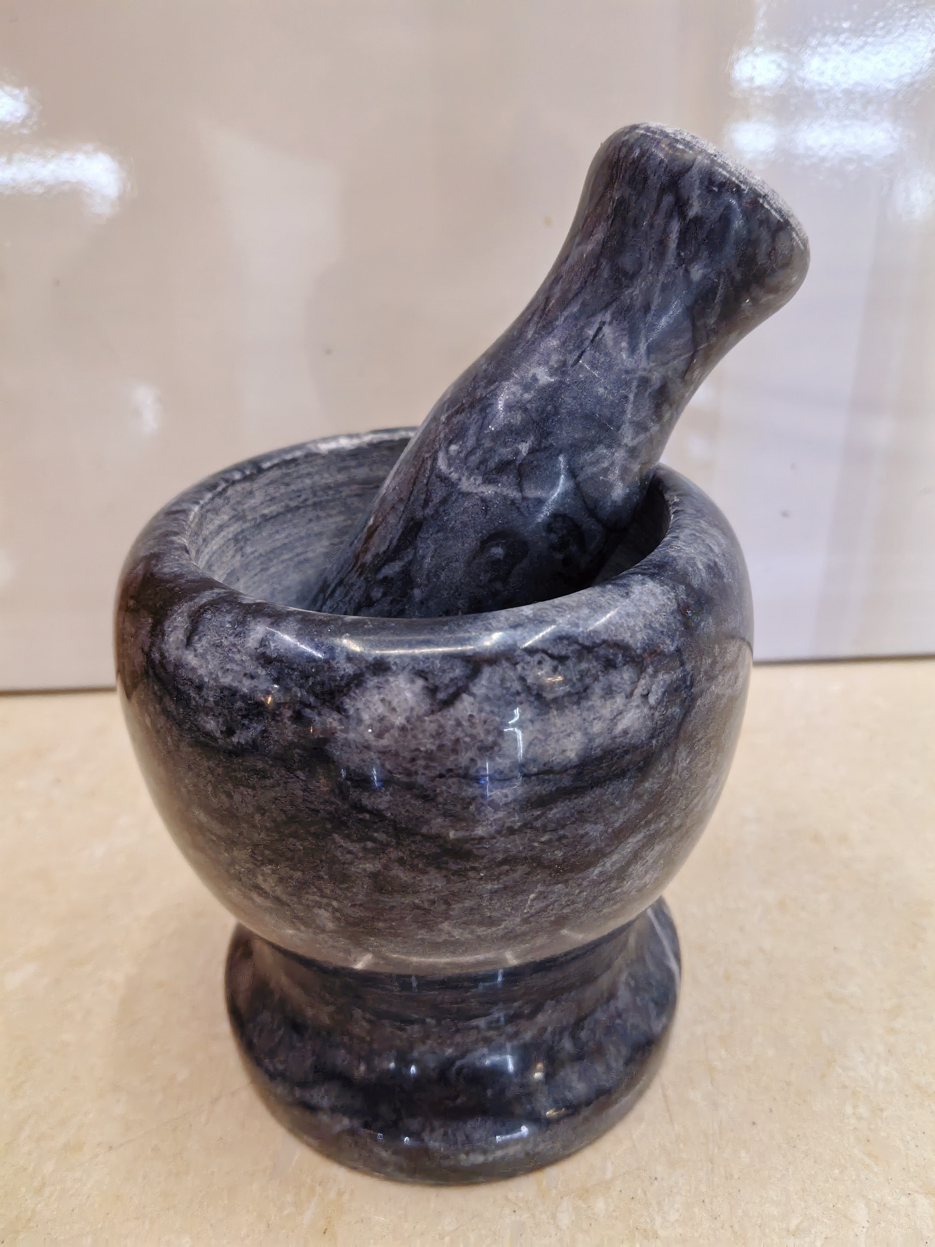 Daily necessities, kitchen utensils, garlic mortar, stone mortar, garlic tamper