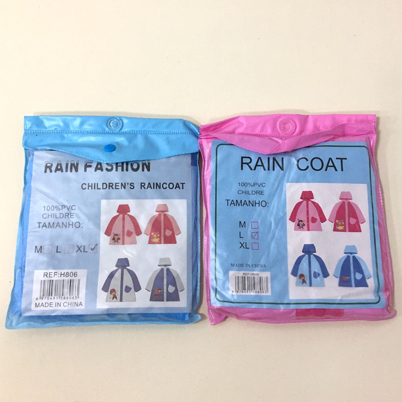 Li Wang Children's raincoats, PVC long wear, cartoon pattern style, wholesale for travel and outings Specification image
