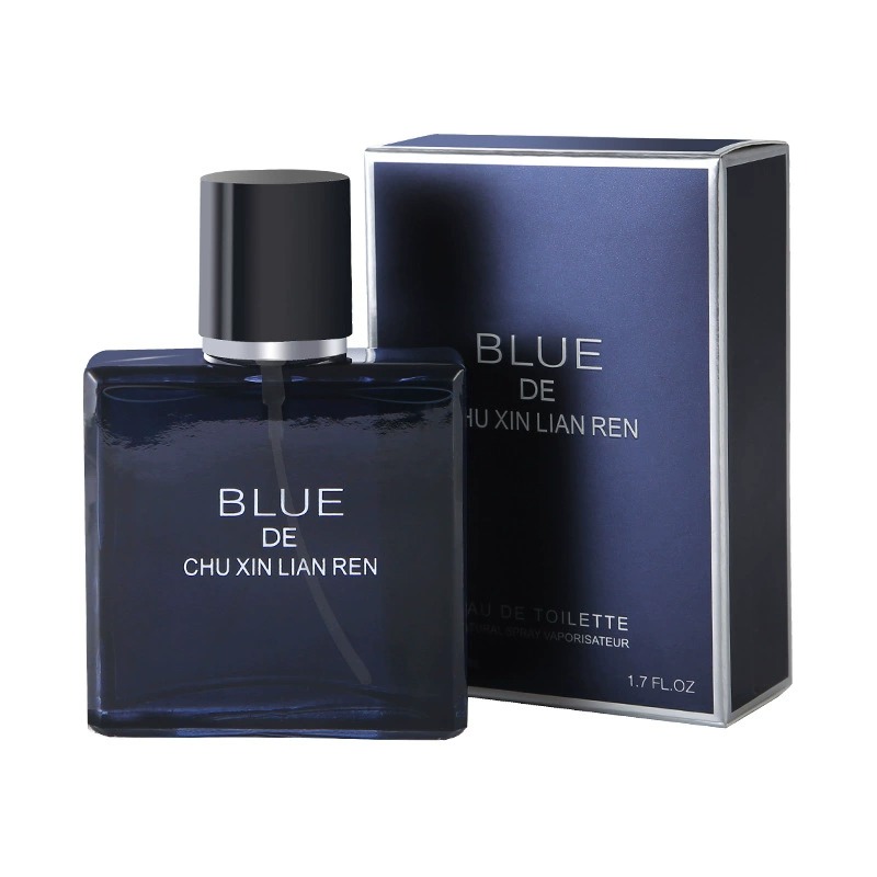 "Original Heart Lover Blue Men's Perfume, Manly Ocean Fresh and Long-lasting Cologne 50ML. details Picture