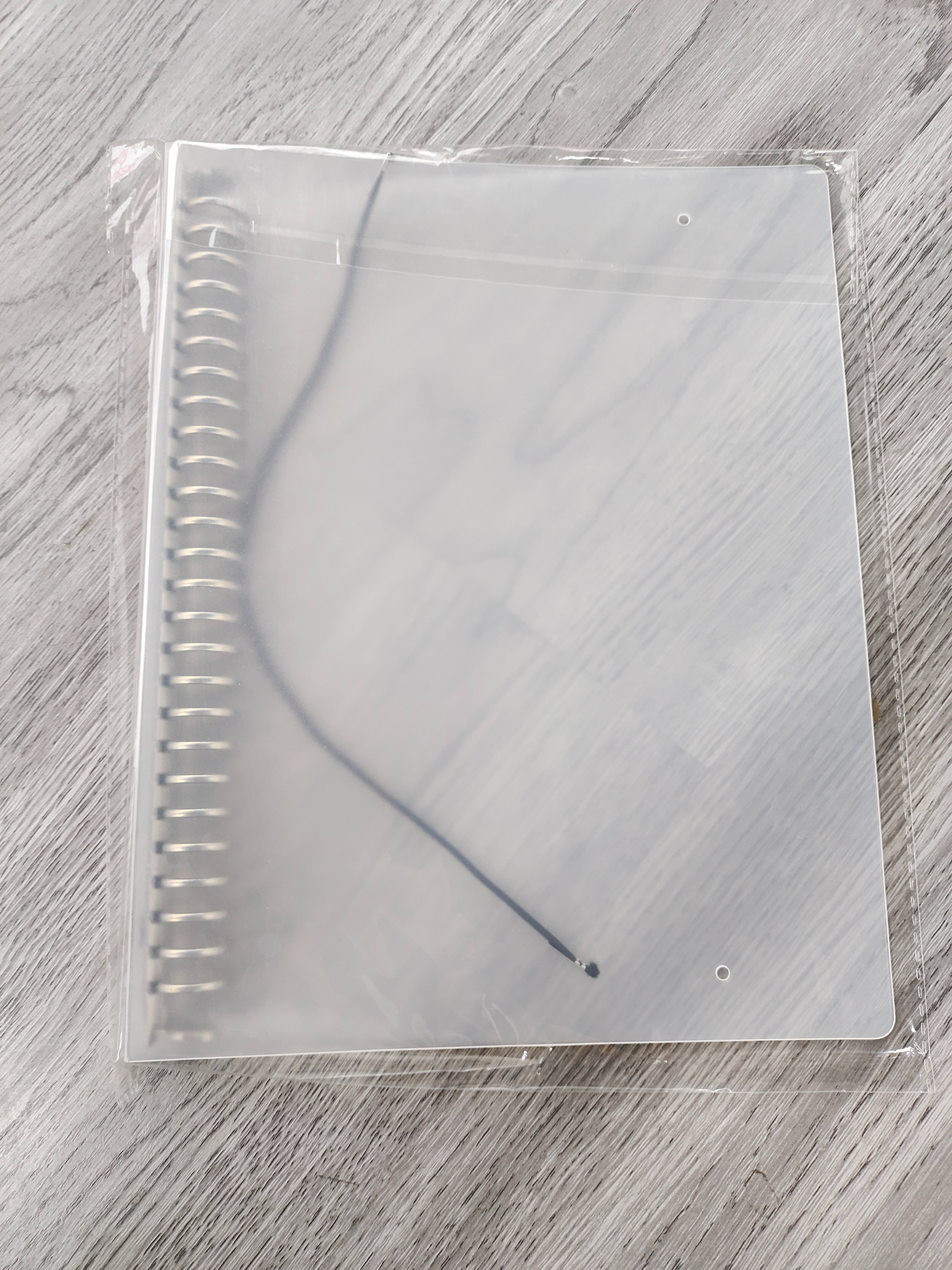 A4 transparent loose-leaf folder