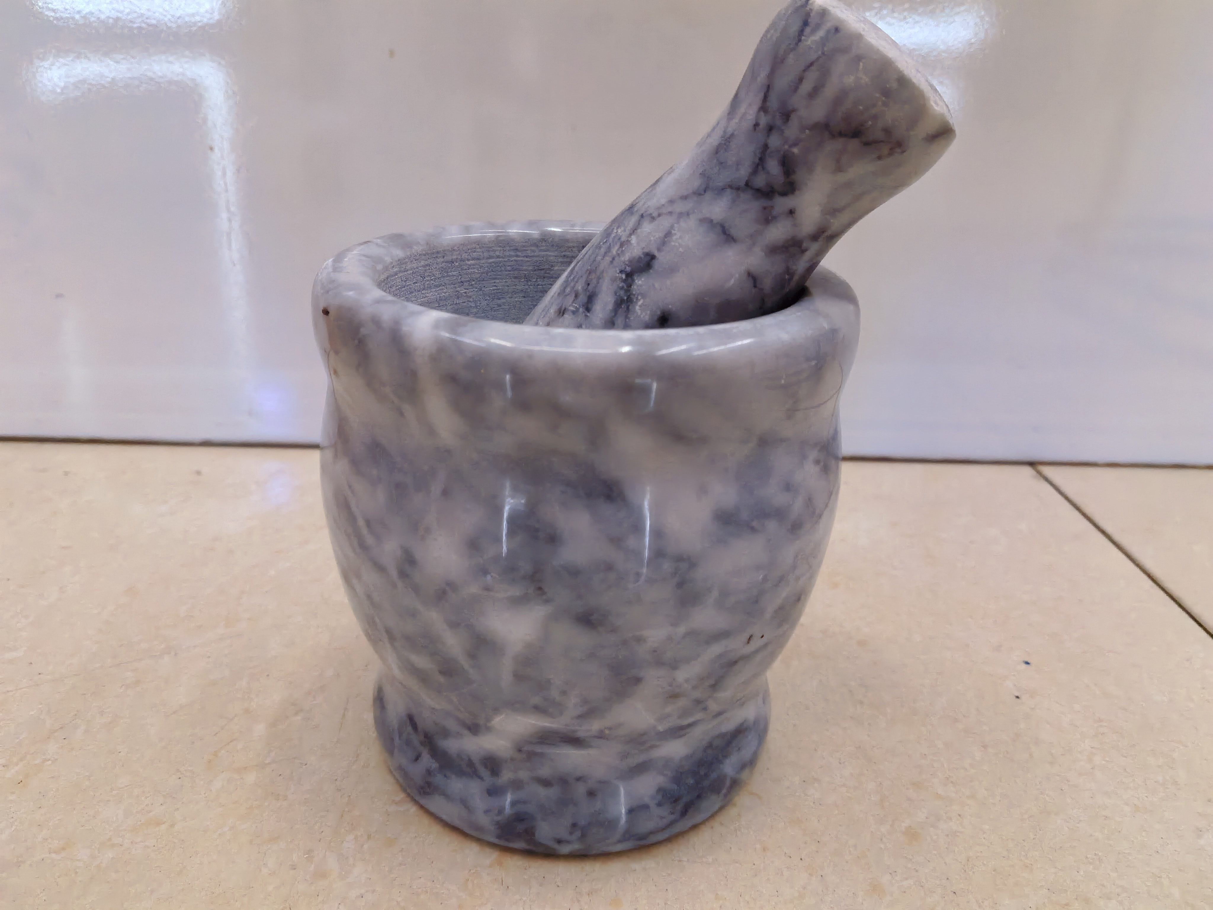 Daily necessities, kitchen utensils, stone mortar, garlic mortar, garlic mashing machine details Picture