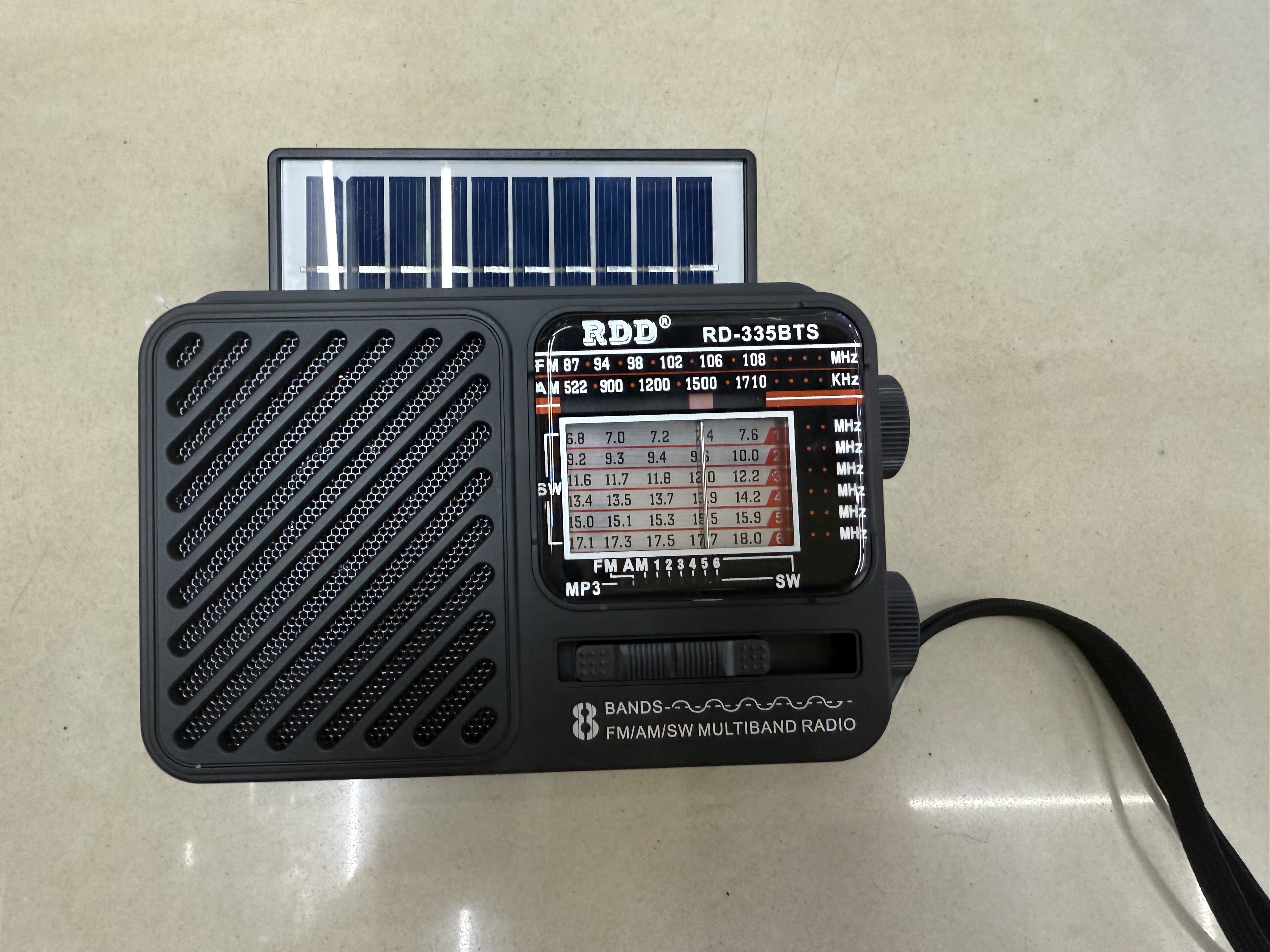 RD-333BTS RD-335BTS solar radio Bluetooth mini speaker with light illumination, compact and portable, multi-band and multi-functional, USB music TF card for playing music, suitable for the elderly details Picture
