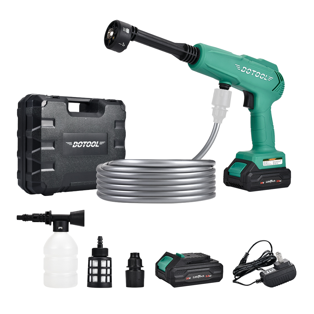 DOTOOL DTL945 lithium-ion cleaning gun portable wireless high-pressure cleaner, long battery life, multiple spray modes, car cleaning