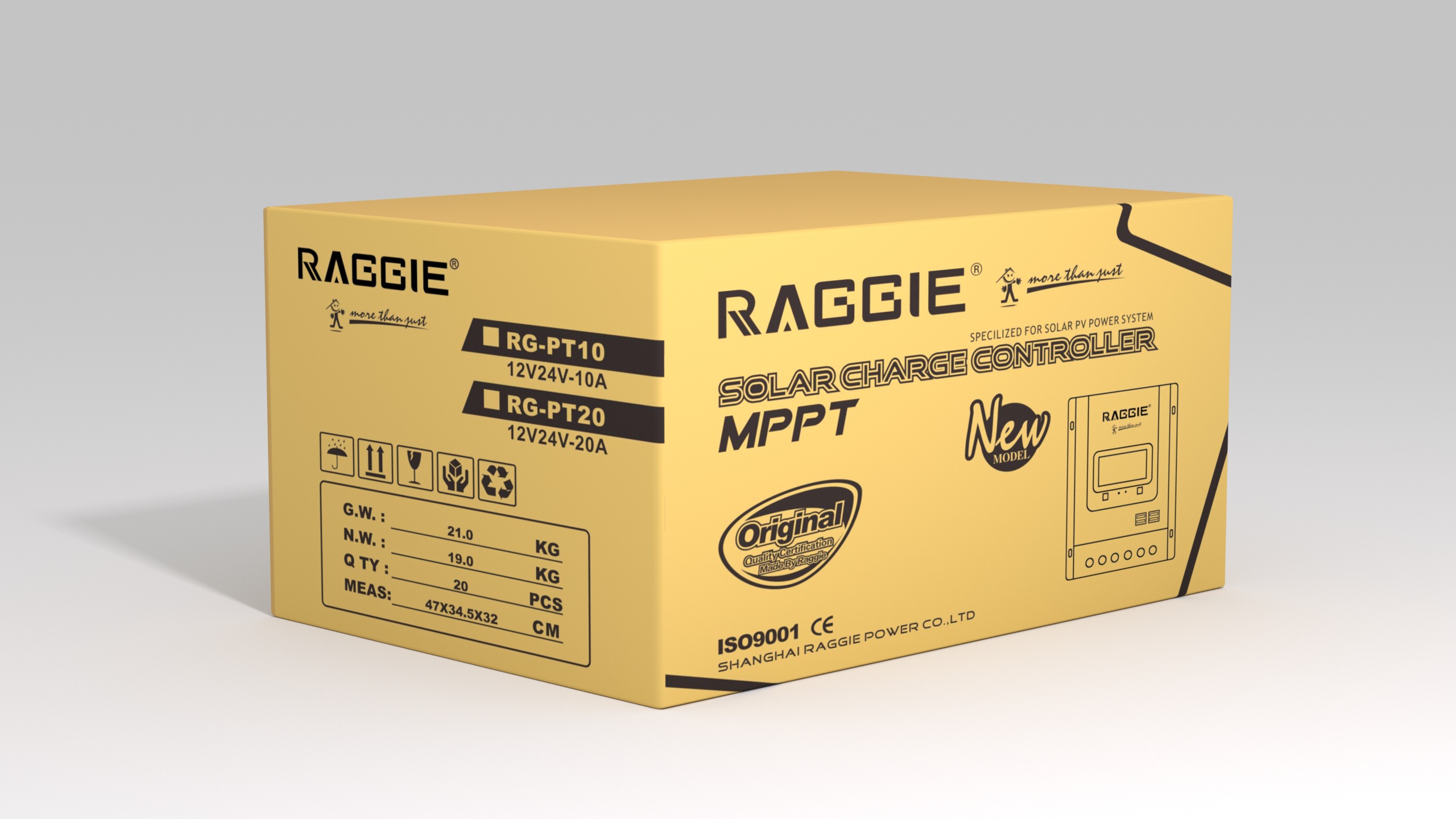 RAGGIE's new MPPT solar controller features a color screen display, 4USB output, 99% efficiency, and a 20A home off-grid photovoltaic controller Specification image