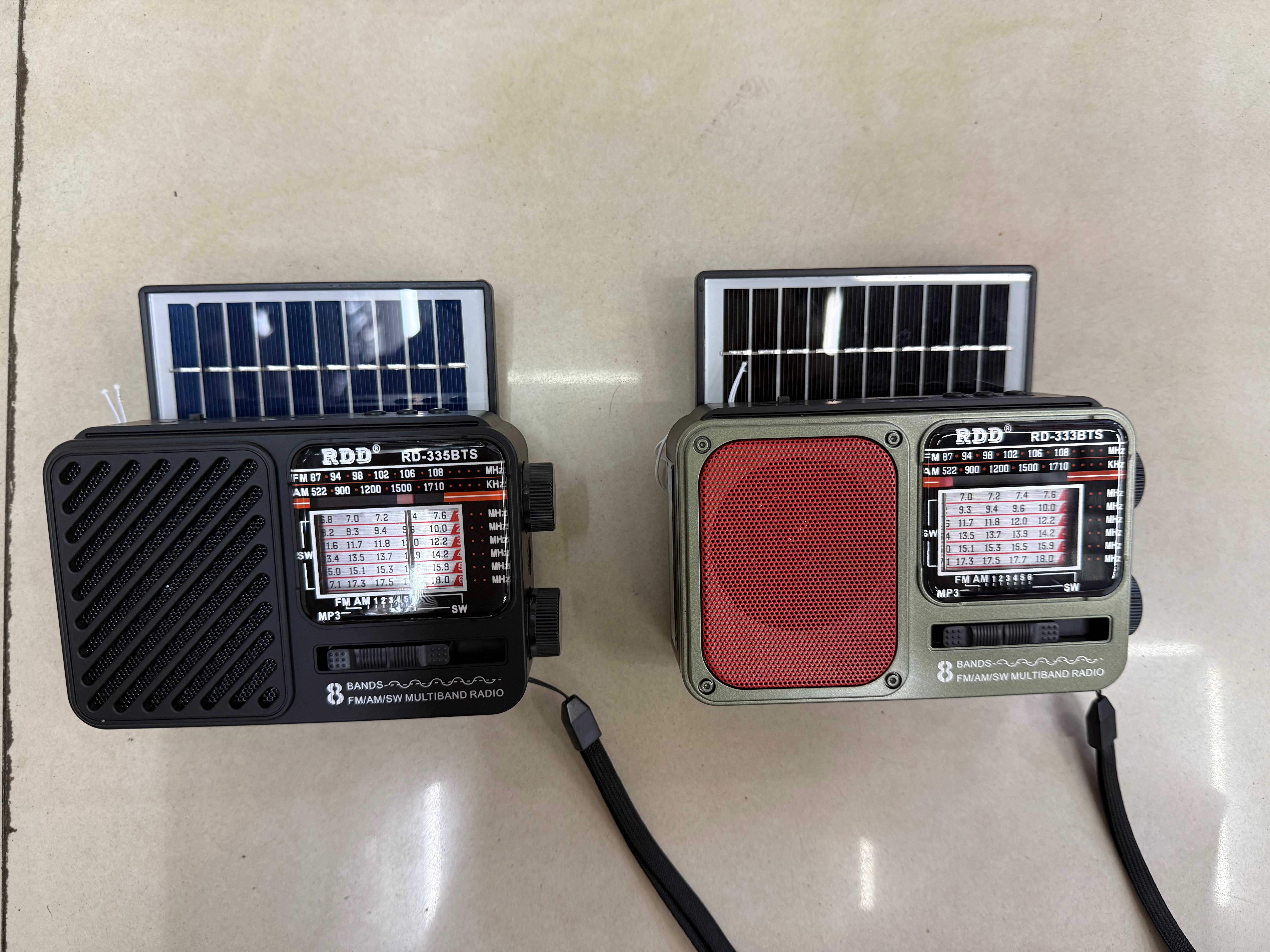 RD-333BTS RD-335BTS solar radio Bluetooth mini speaker with light illumination, compact and portable, multi-band and multi-functional, USB music TF card for playing music, suitable for the elderly