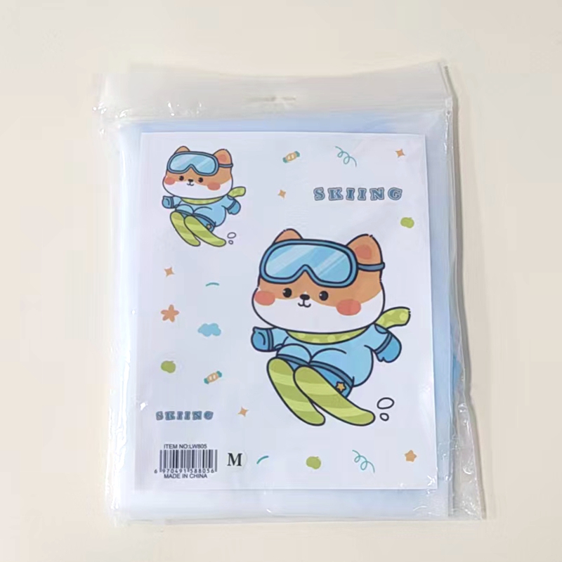 笠王新款儿童DIY拼色雨衣户外出行旅游上学徒步雨衣批发