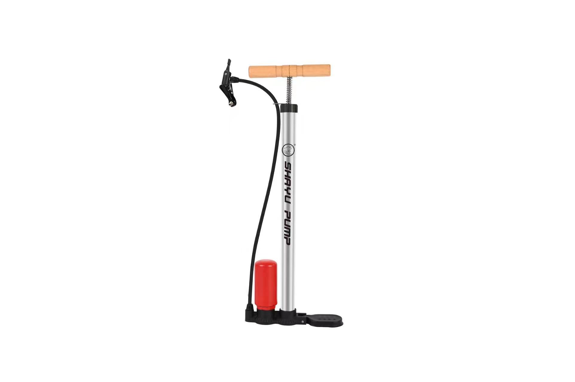 The SY-5932 foot pedal air pump, air pump and air pump accessories fall to the ground
