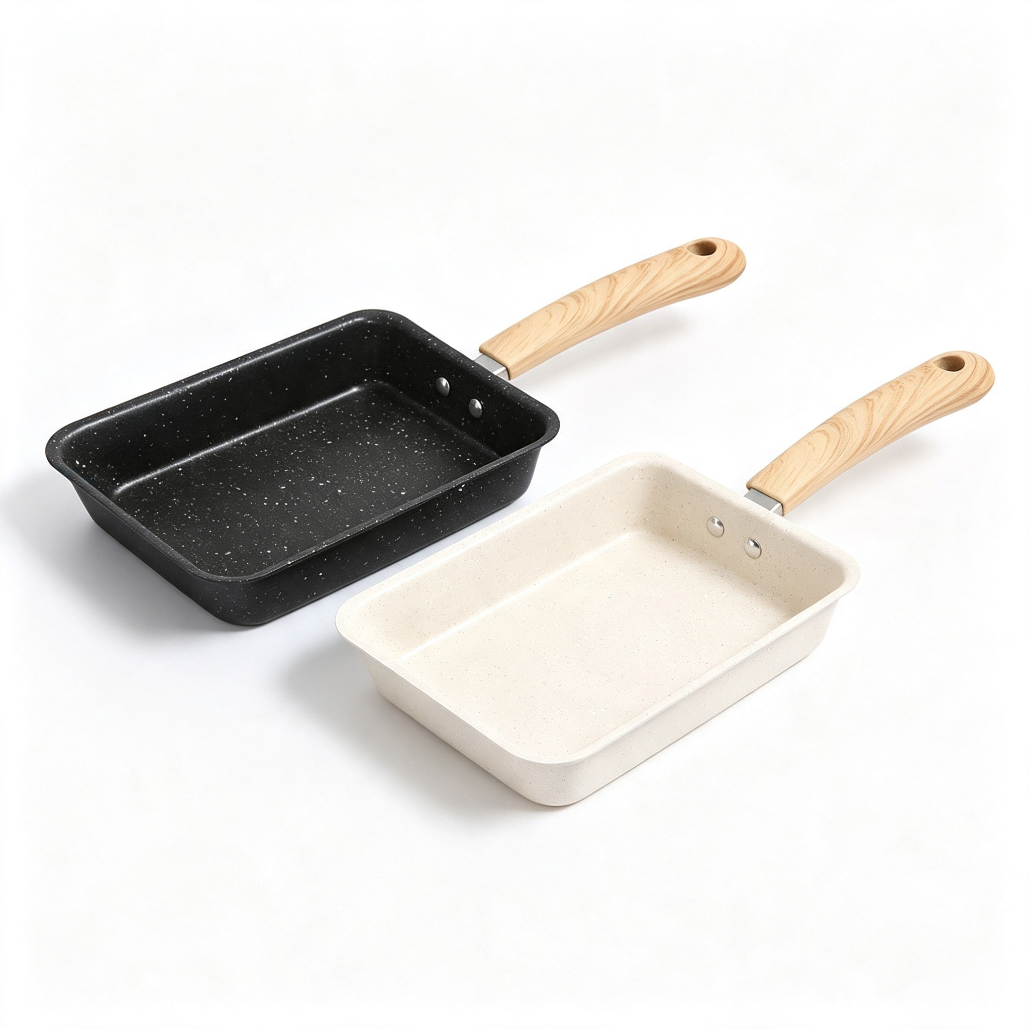 CGUCOOK carbon steel tamagoyaki non-stick frying pan Japanese tamagoyaki flat non-stick pan Mica stone square egg roll steak breakfast pan Thickened frying pan Item Picture