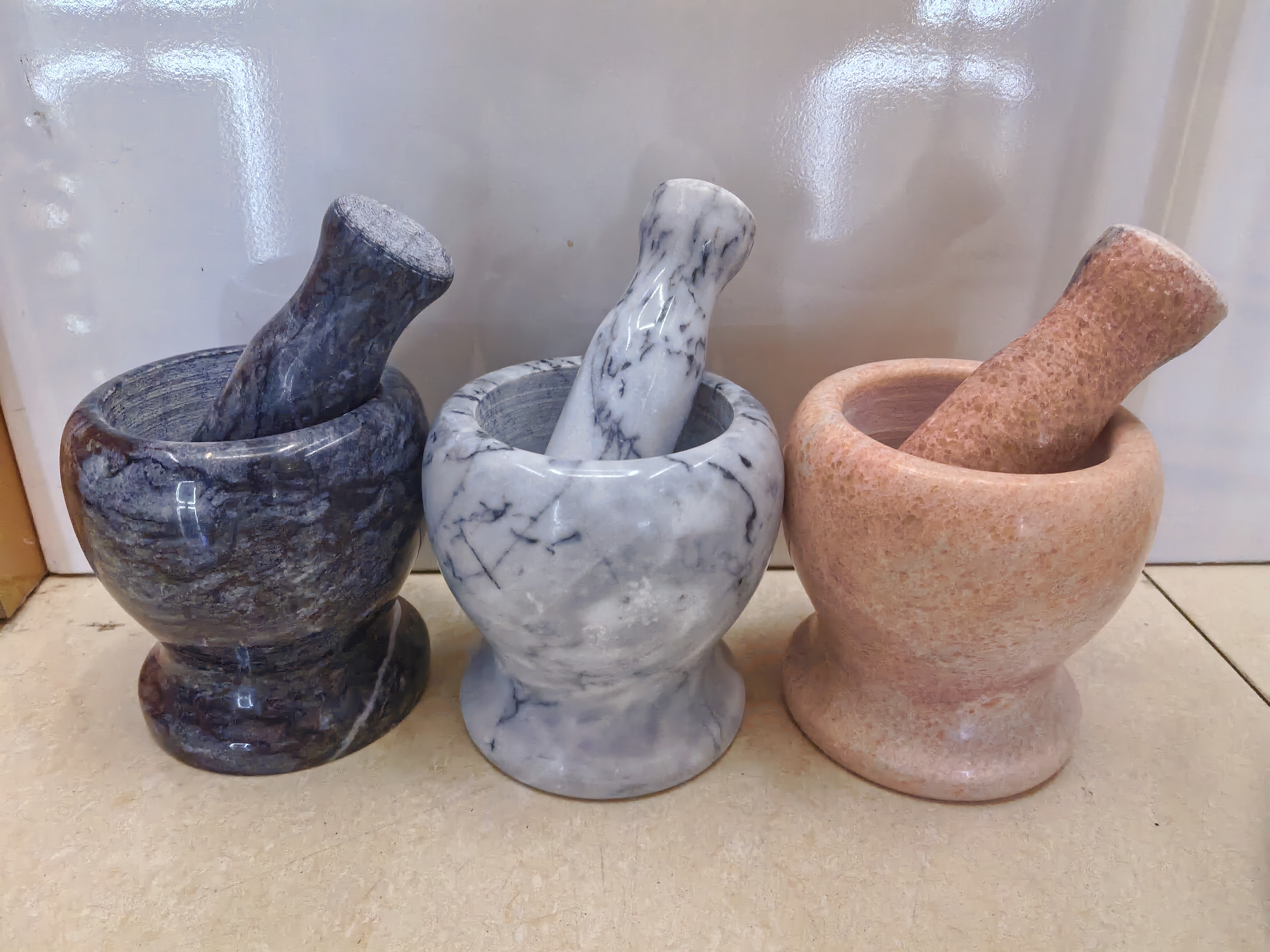 Daily necessities, kitchen utensils, garlic mortar, stone mortar, garlic tamper Specification image