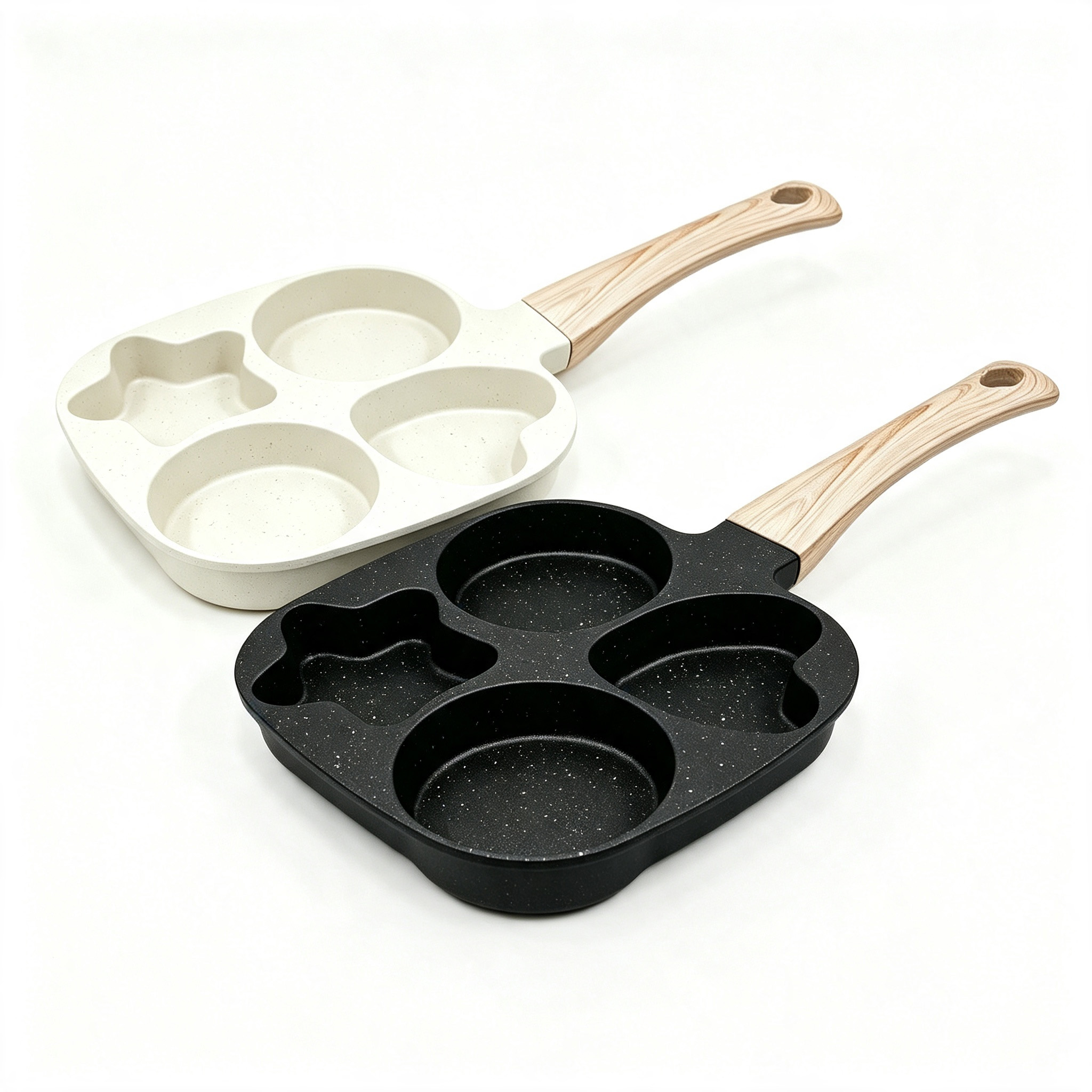 CGUCOOK Sun Moon Star Non-stick Frying Pan, Mica Stone Non-stick Aluminum Pan, Breakfast Egg and Hamburger Pan, Home Breakfast Pan, Steak and Small Frying pan, gas universal Item Picture