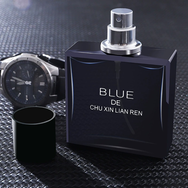 "Original Heart Lover Blue Men's Perfume, Manly Ocean Fresh and Long-lasting Cologne 50ML. full image
