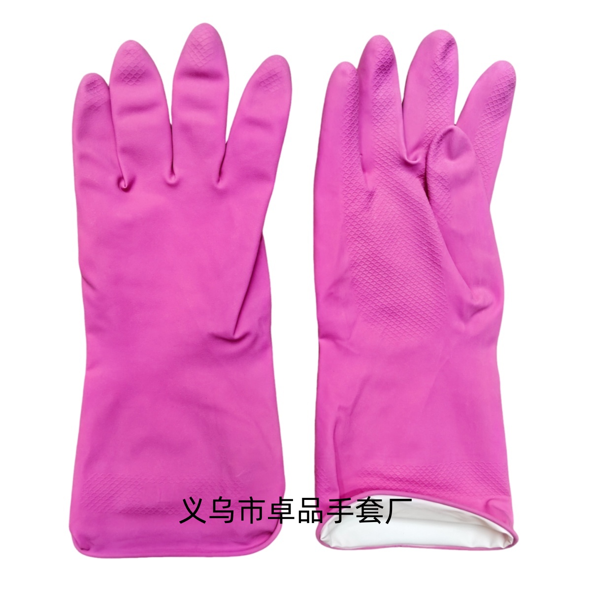 Wholesale of four-season waterproof household, kitchen, dishwashing and laundry gloves with color spray fleece and immersion fleece for foreign trade Application Scenario