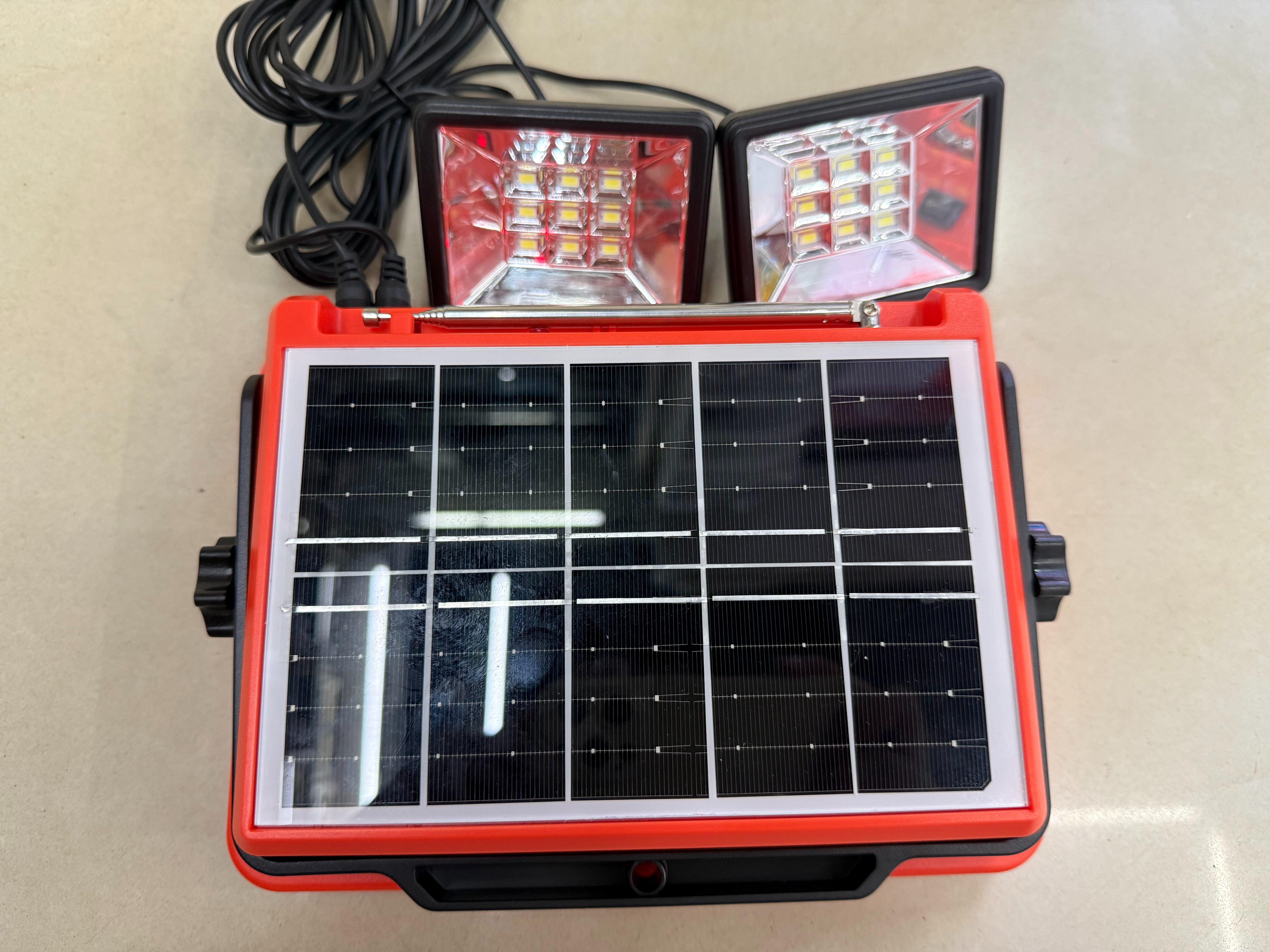 XB-918L solar panel radio with light for illumination, suitable for outdoor camping, emergency disaster relief, FM Bluetooth speaker, USBTF card for playing music, external power supply, multi-functional photovoltaic panel 11 Specification image