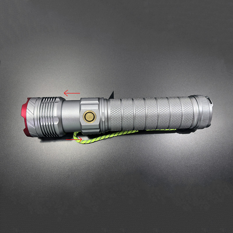 Q05-C luz brillante linterna láser blanco multifunción telescópica linterna de aleación de aluminio luz brillante cañón de láser resaltado enfoque antorcha pic 19