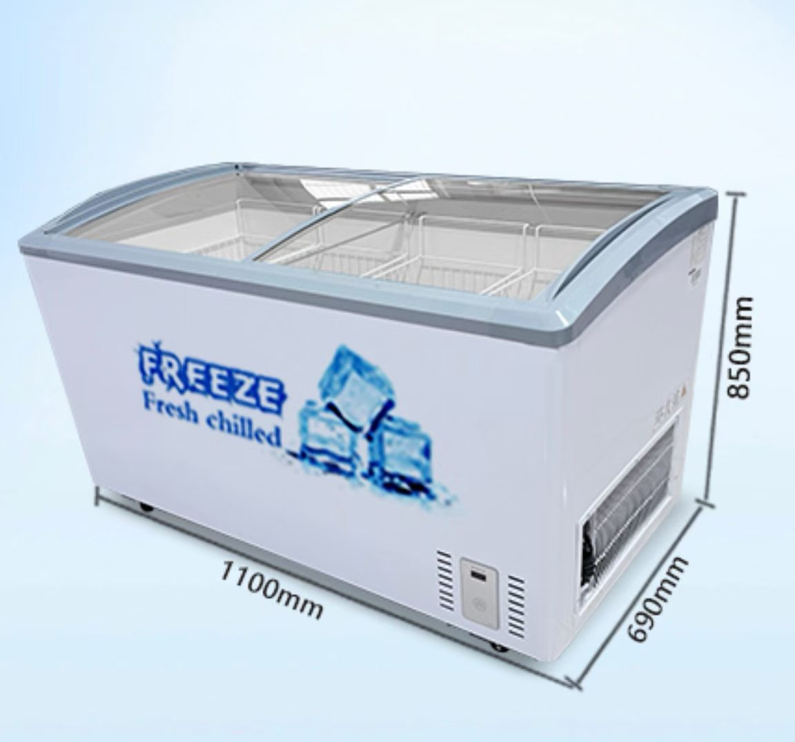 Multi-functional household cold cabinet, large-capacity cross-border cold storage box, freezer, cold storage cabinet, freezer, energy-saving and quiet design details Picture
