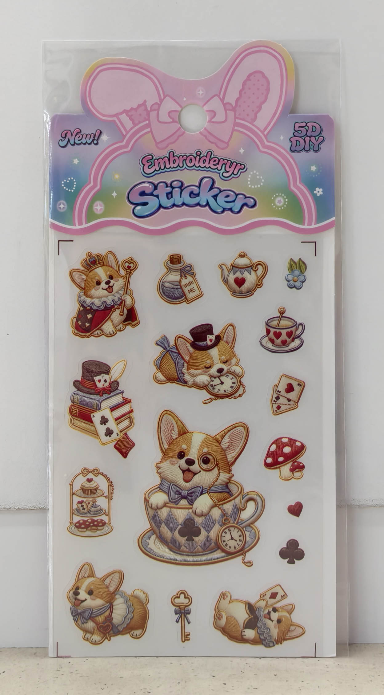 FC019 3D embroidery Sticker details Picture
