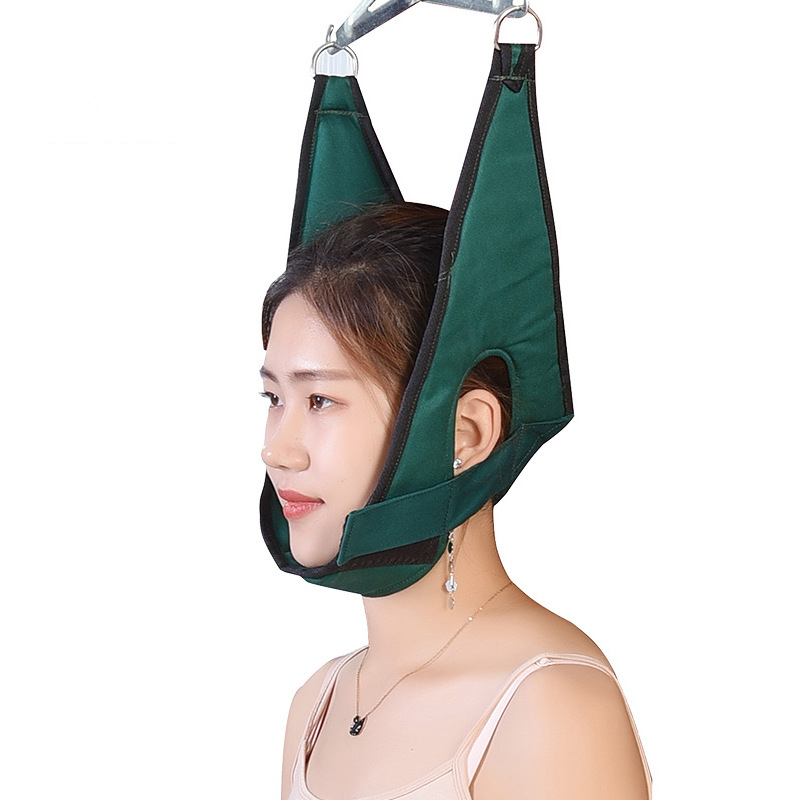 Factory direct supply of cervical traction belts, home cervical frames, stretching correction, neck hanging, breathable canvas cervical fixation belts Specification image