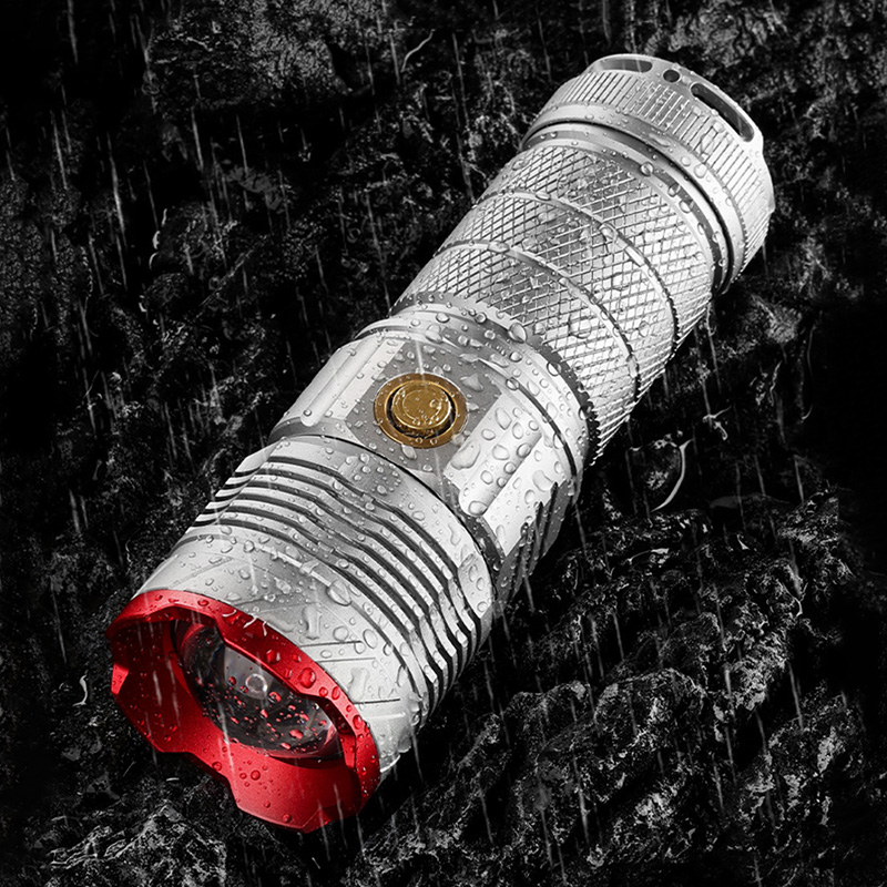 Q05-C High-intensity white laser flashlight, multi-functional telescopic aluminum alloy flashlight, high-intensity laser cannon, high-brightness focusing flashlight Specification image
