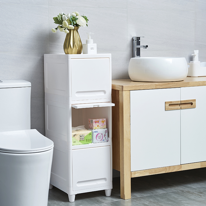 【CL】26Q3#6207 Retro Chinese white plastic storage cabinet, dining side tea cabinet, multi-functional storage cabinet, home simple style details Picture