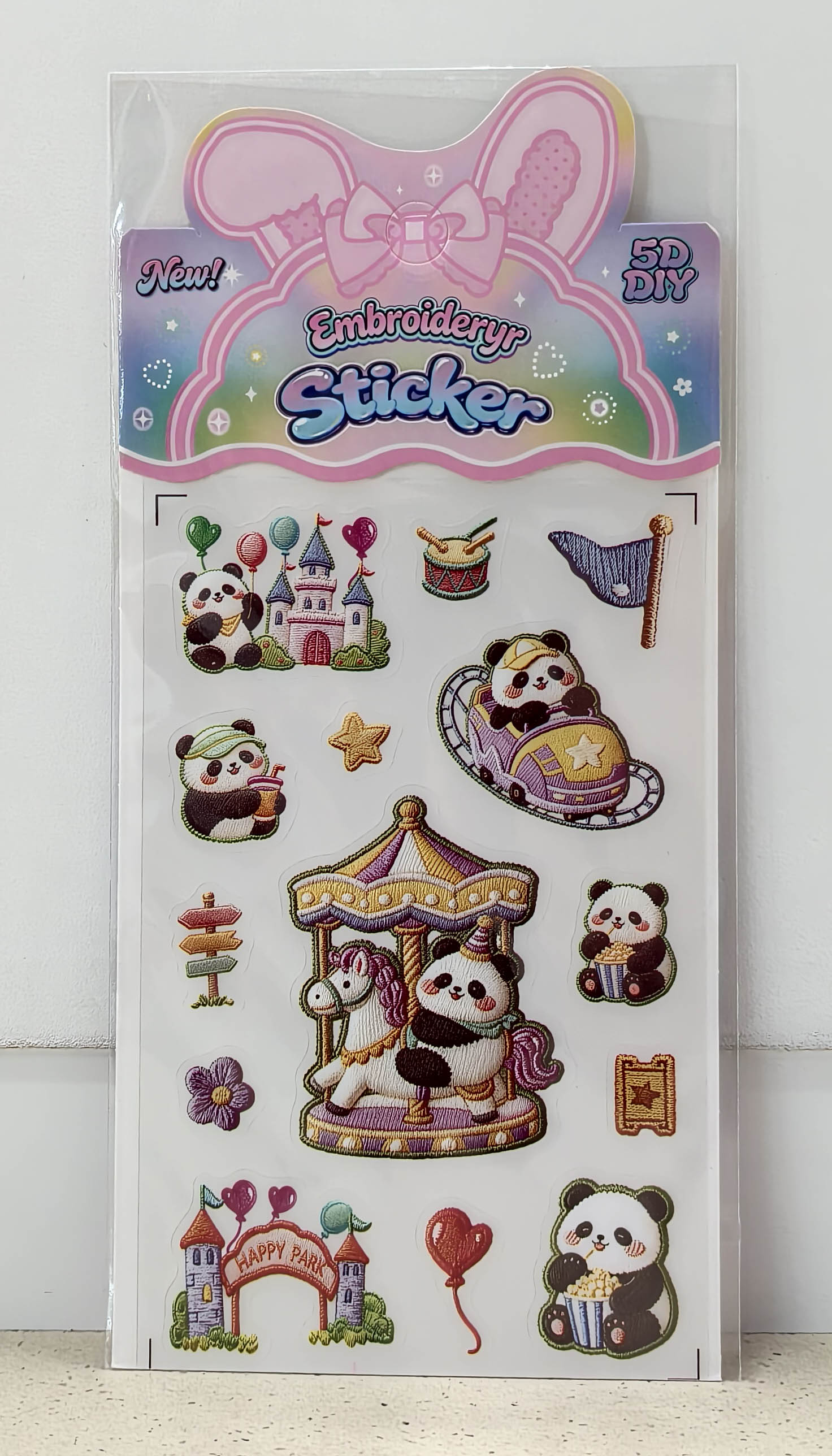 FC019 3D embroidery Sticker Application Scenario