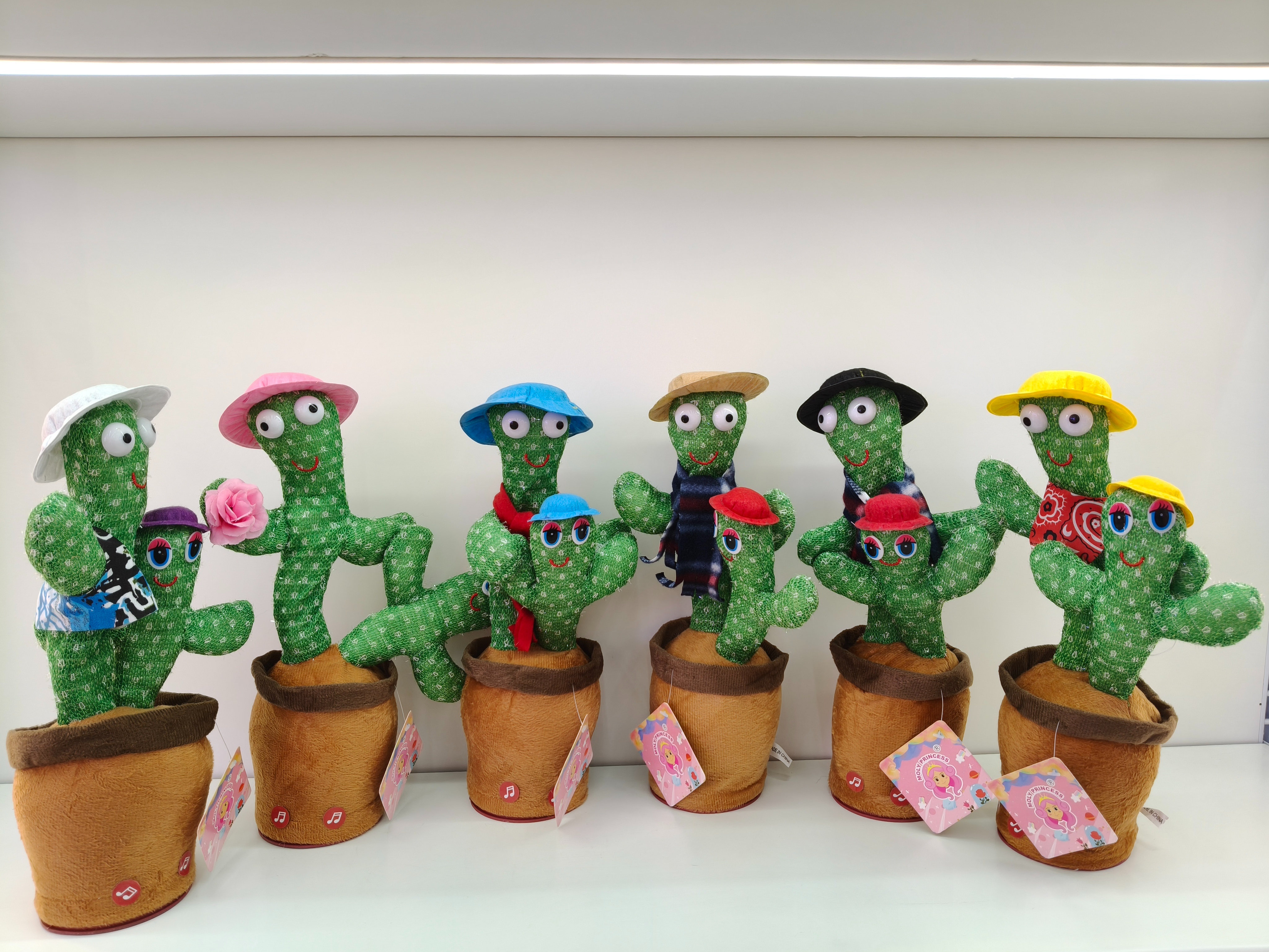 Dress up, mother and child, cactus learning to speak and dance, cactus twisting toys, children's gifts full image