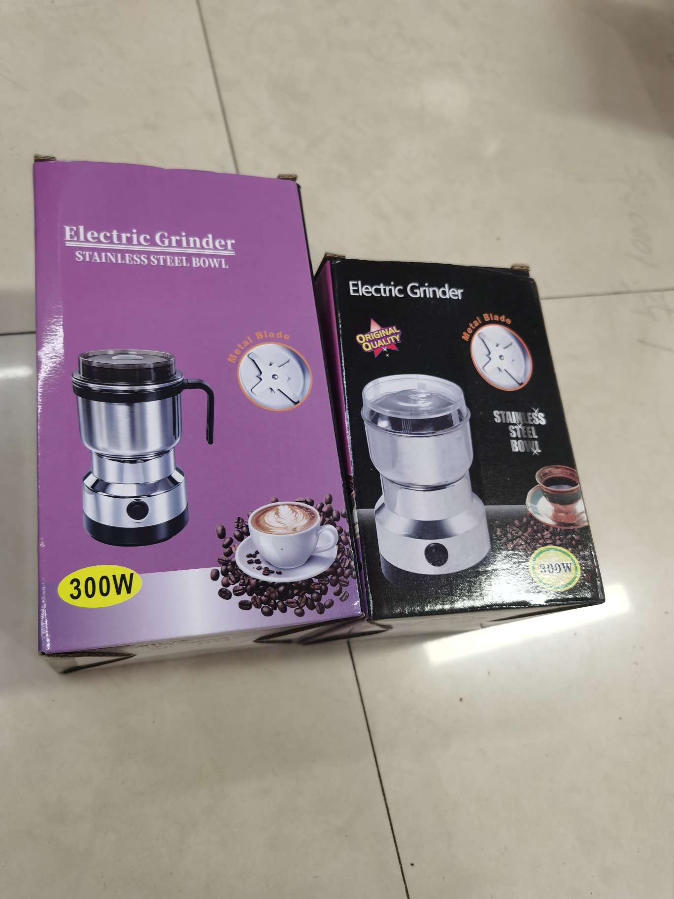 Cross-border foreign trade household small coffee grinder, medicinal material pulverizer, powder grinder, electric mixer, bean grinder Specification image