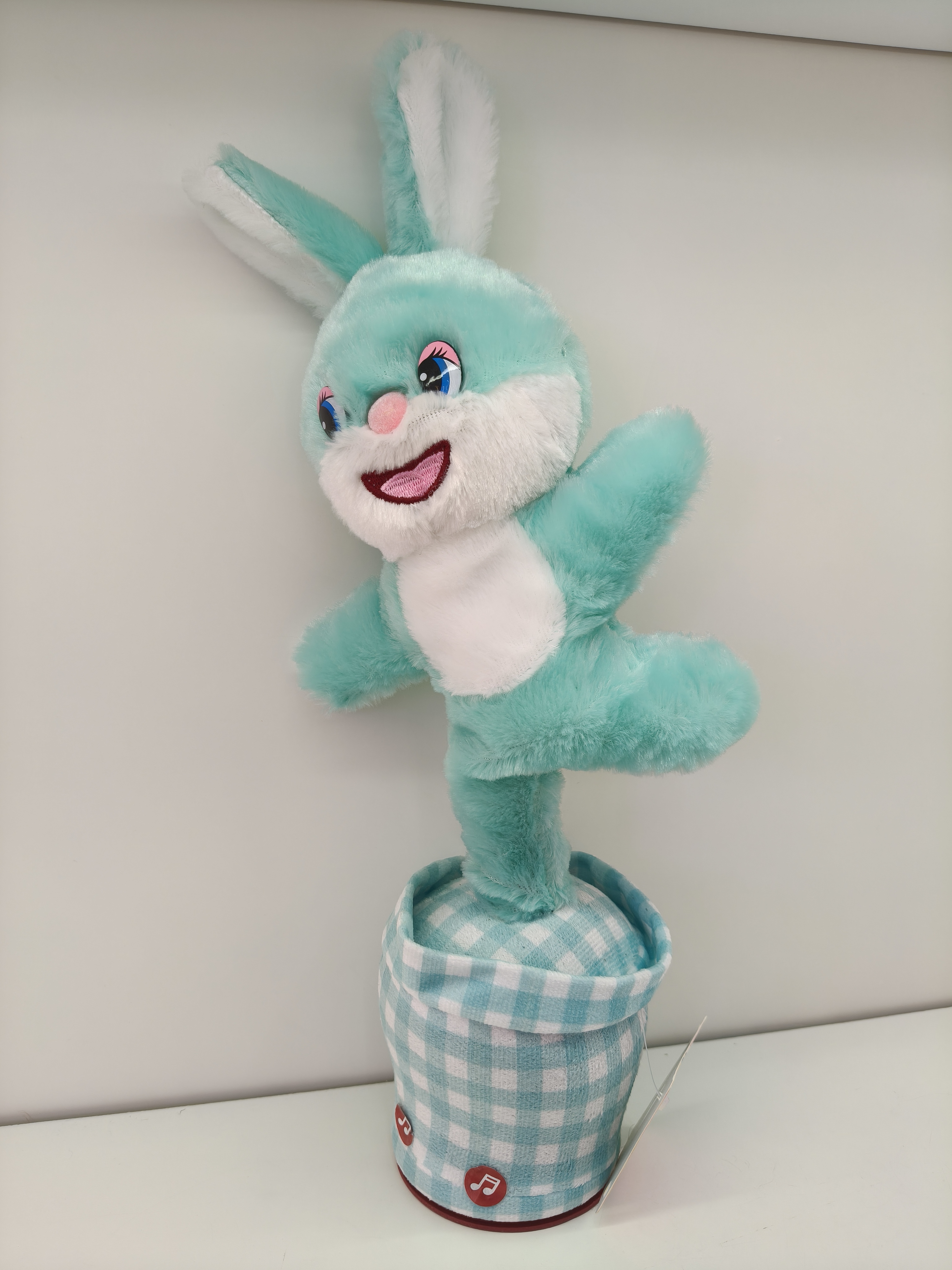 The slant-legged rabbit cactus can play Musical Instruments, twist and sing, accompany toys, children's gifts Item Picture
