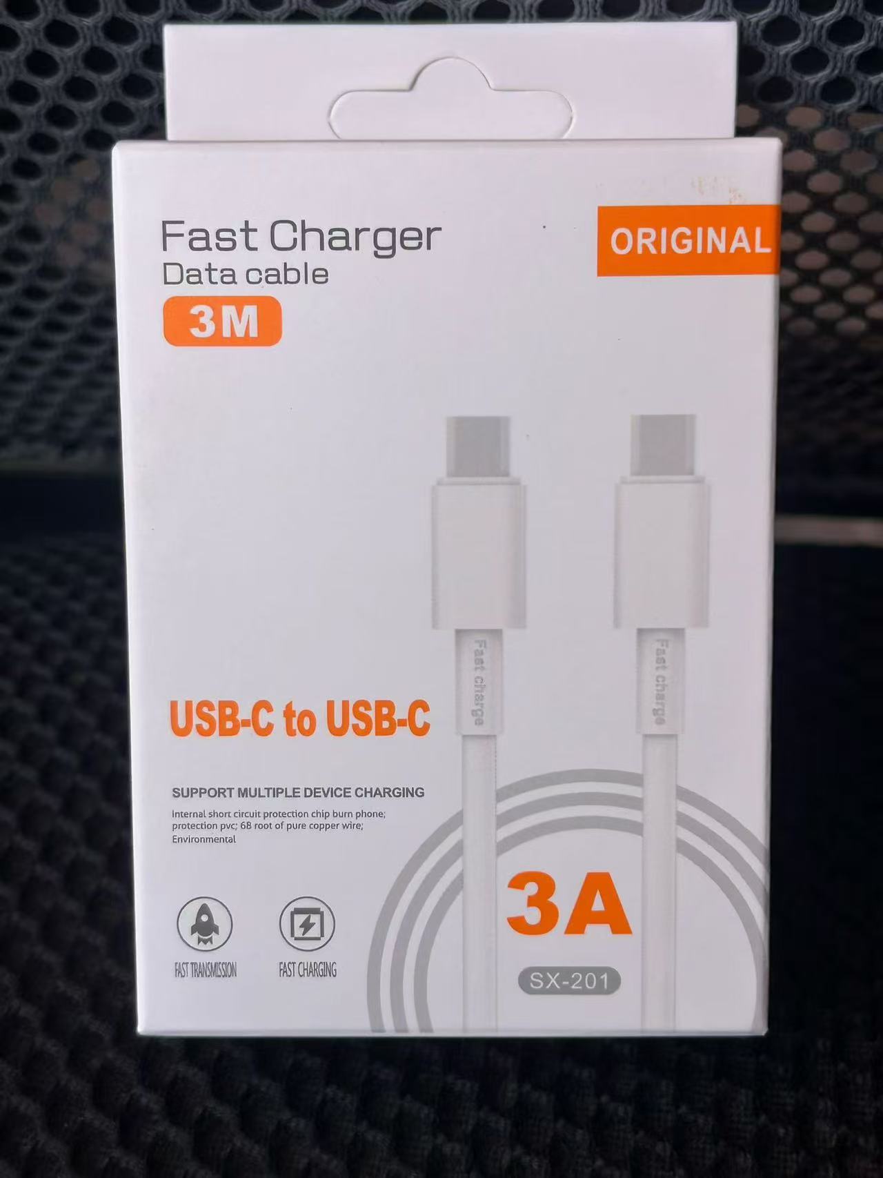3A cable de carga súper rápida para xiaomi redmi huawei 3M detail image 3