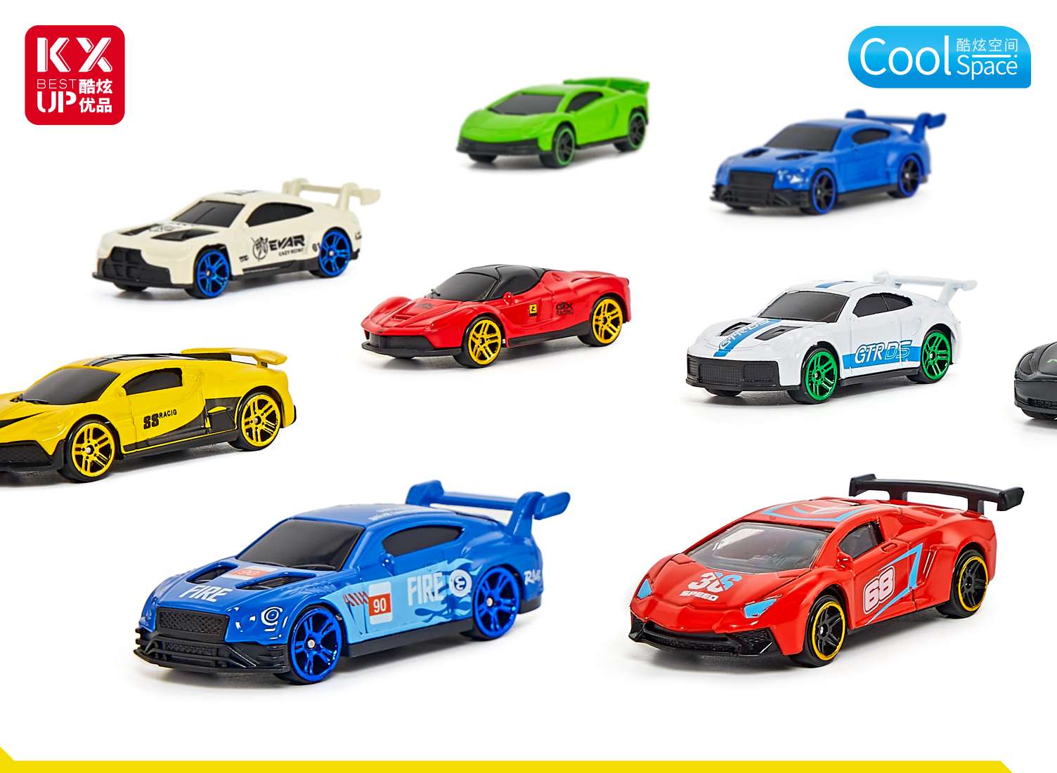Alloy car model toy display box, alloy car model collection ornament, children's educational toy car model, toy car display stand detail image 2