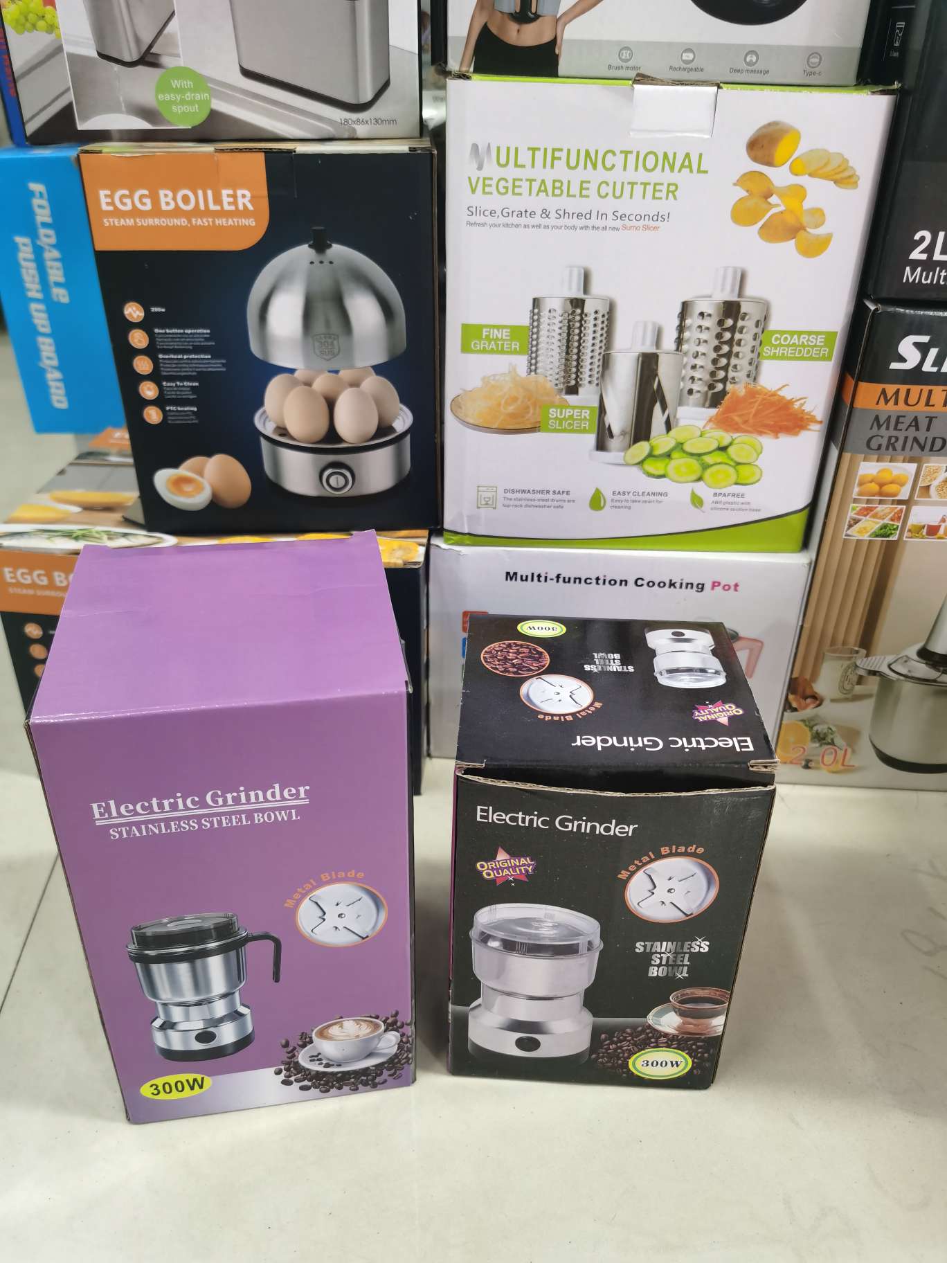 Cross-border foreign trade household small coffee grinder, medicinal material pulverizer, powder grinder, electric mixer, bean grinder details Picture