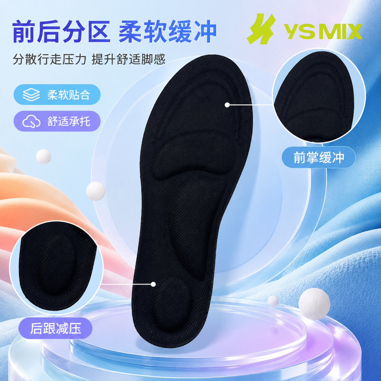 PU suave absorción de choque transpirable plantilla Application Scenario
