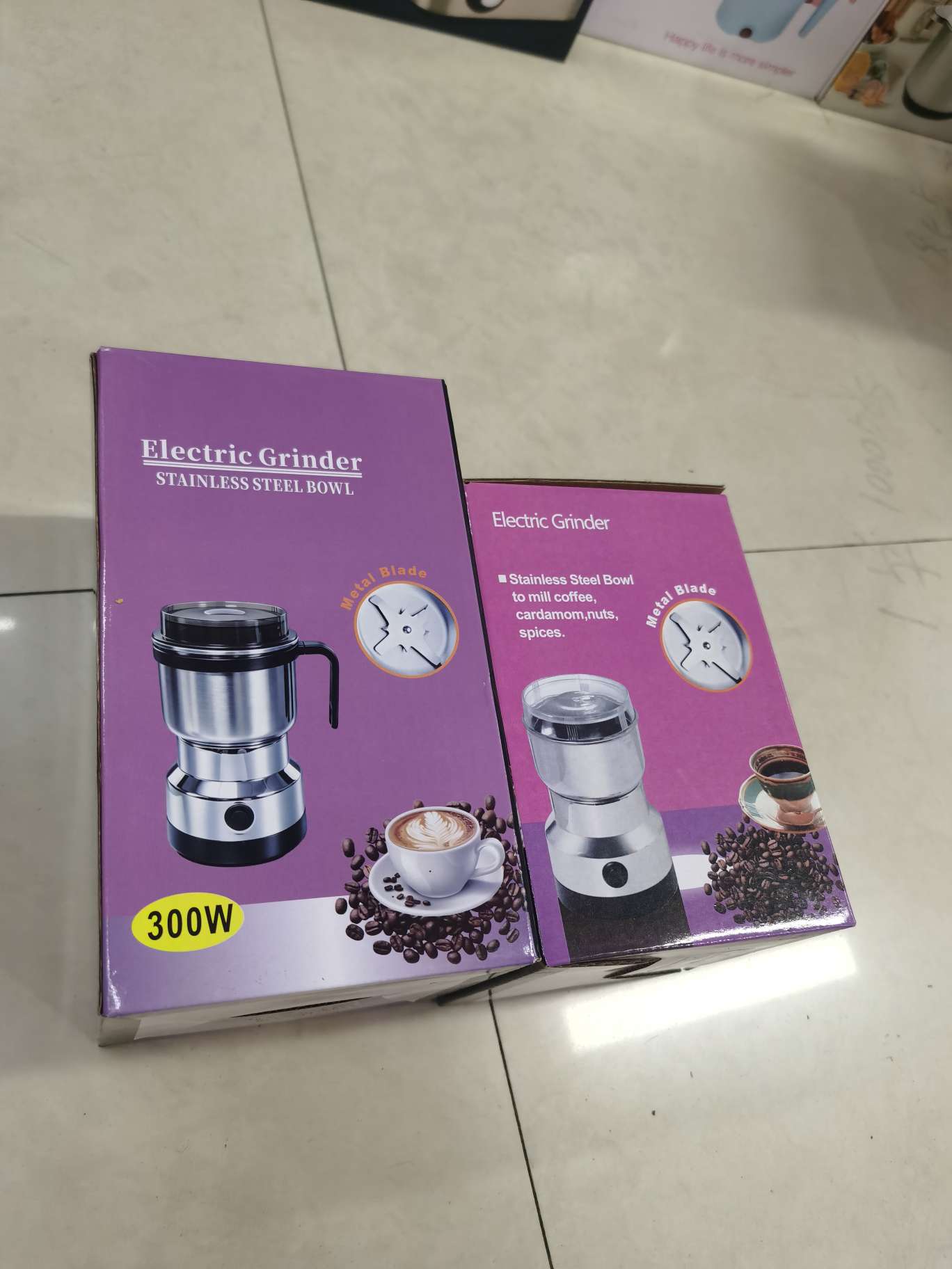 Cross-border foreign trade household small coffee grinder, medicinal material pulverizer, powder grinder, electric mixer, bean grinder detail image 11