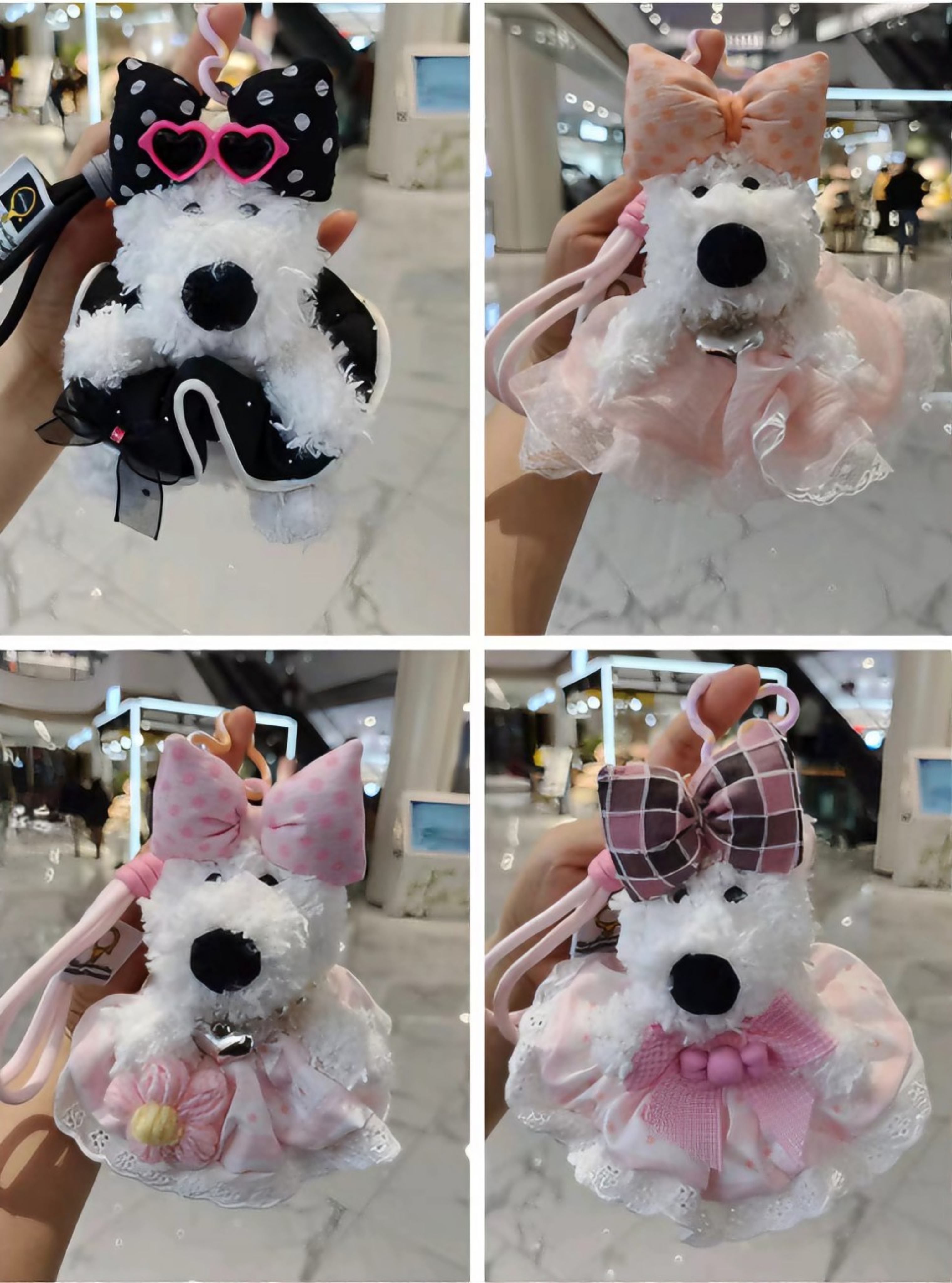 West Highland plush keychains come in a variety of exquisite, beautiful and cute bag pendants Item Picture