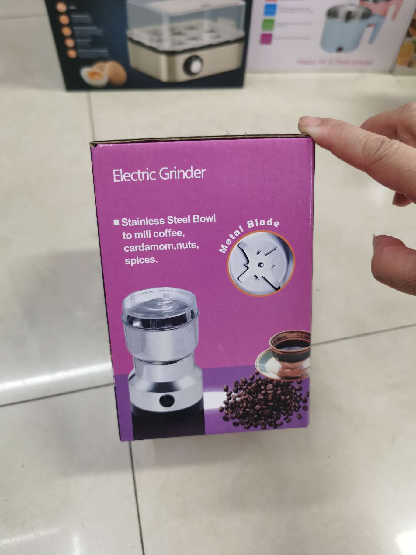 Cross-border foreign trade household small coffee grinder, medicinal material pulverizer, powder grinder, electric mixer, bean grinder detail image 3