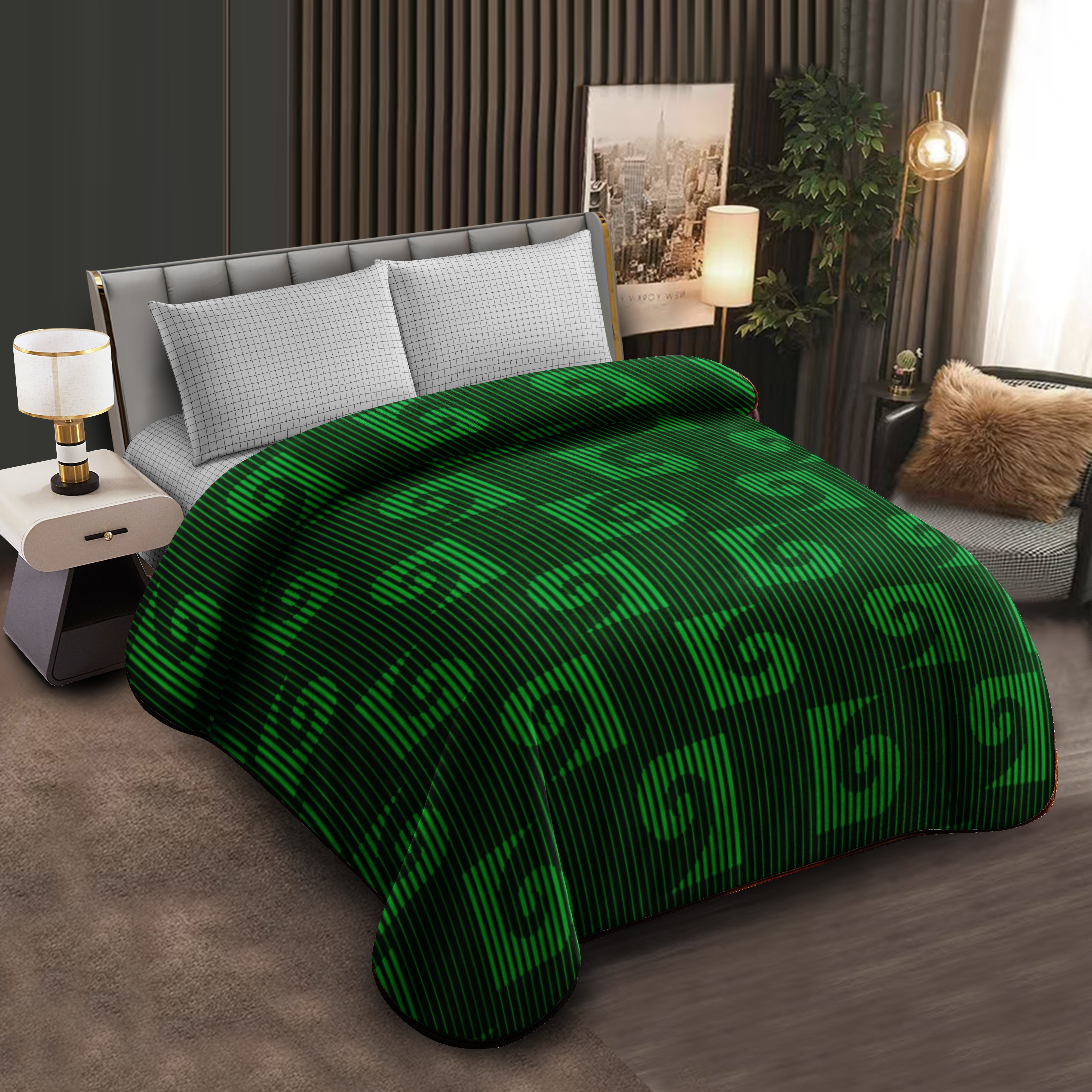 Middle East blanket export trade floral pattern Raschel blanket cloud blanket composite blanket wholesale customization large double size purple striped spiral pattern comfortable quilt soft warm bedding bed sheet quilt core single and double person style details Picture