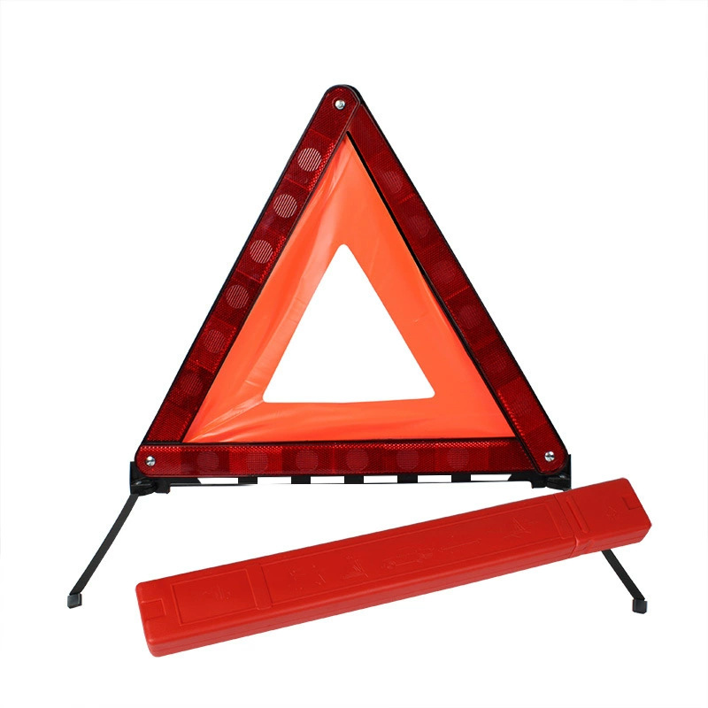 Automobile tripod warning sign, vehicle tripod reflective bracket, vehicle on-board safety parking fault triangular sign details Picture