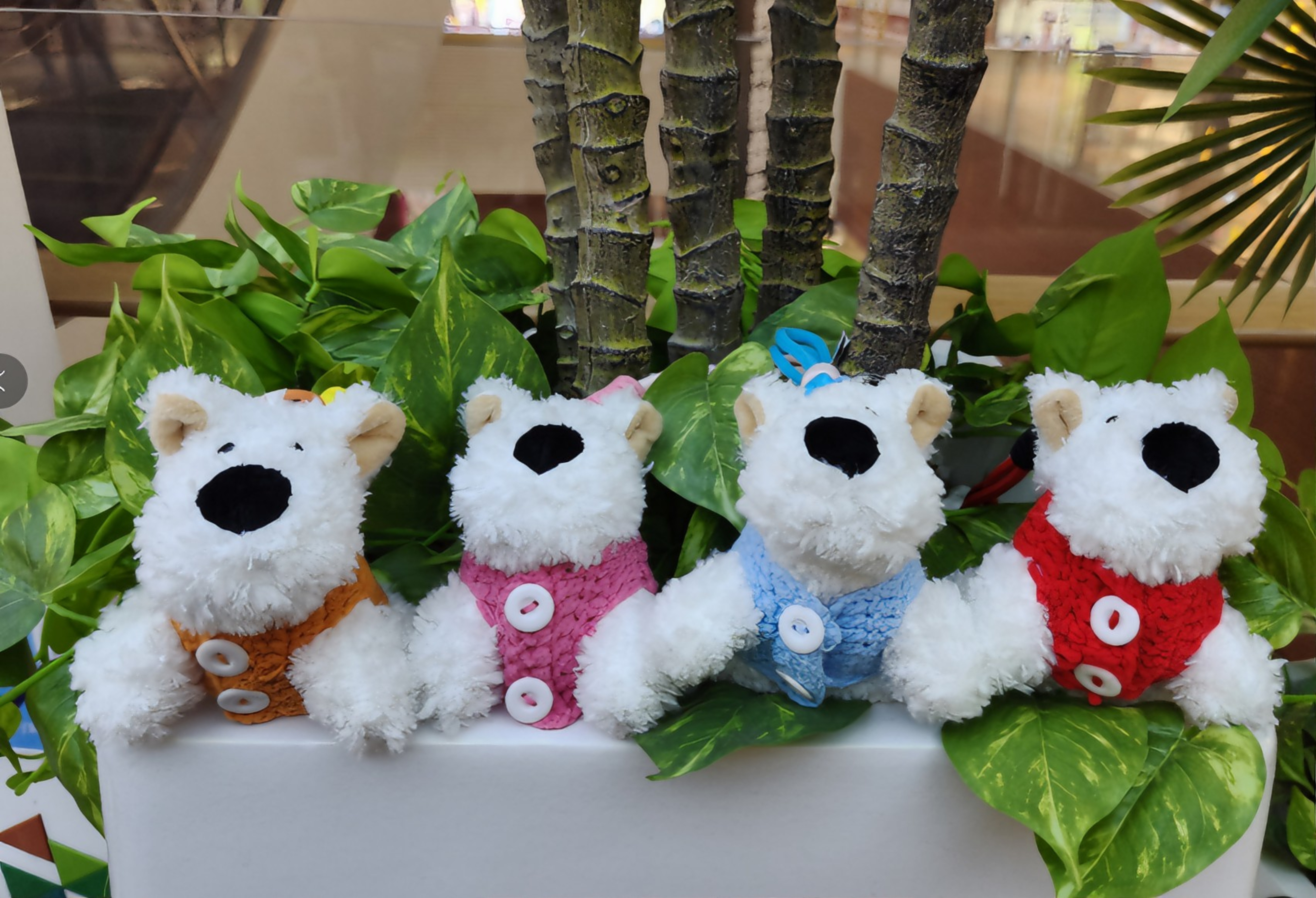 West Highland plush keychains come in a variety of exquisite, beautiful and cute bag pendants Specification image