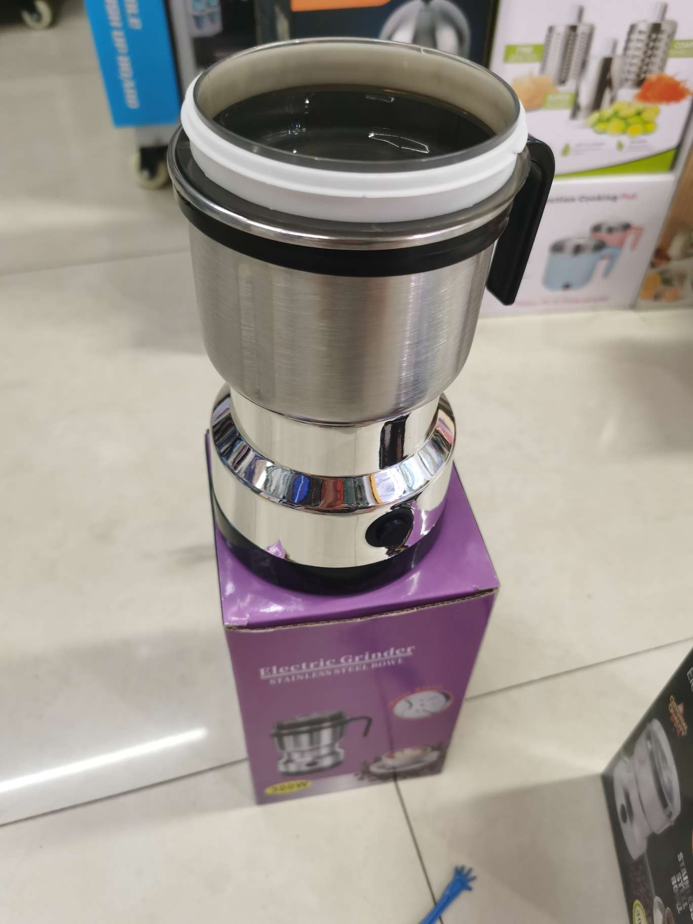 Cross-border foreign trade household small coffee grinder, medicinal material pulverizer, powder grinder, electric mixer, bean grinder detail image 5