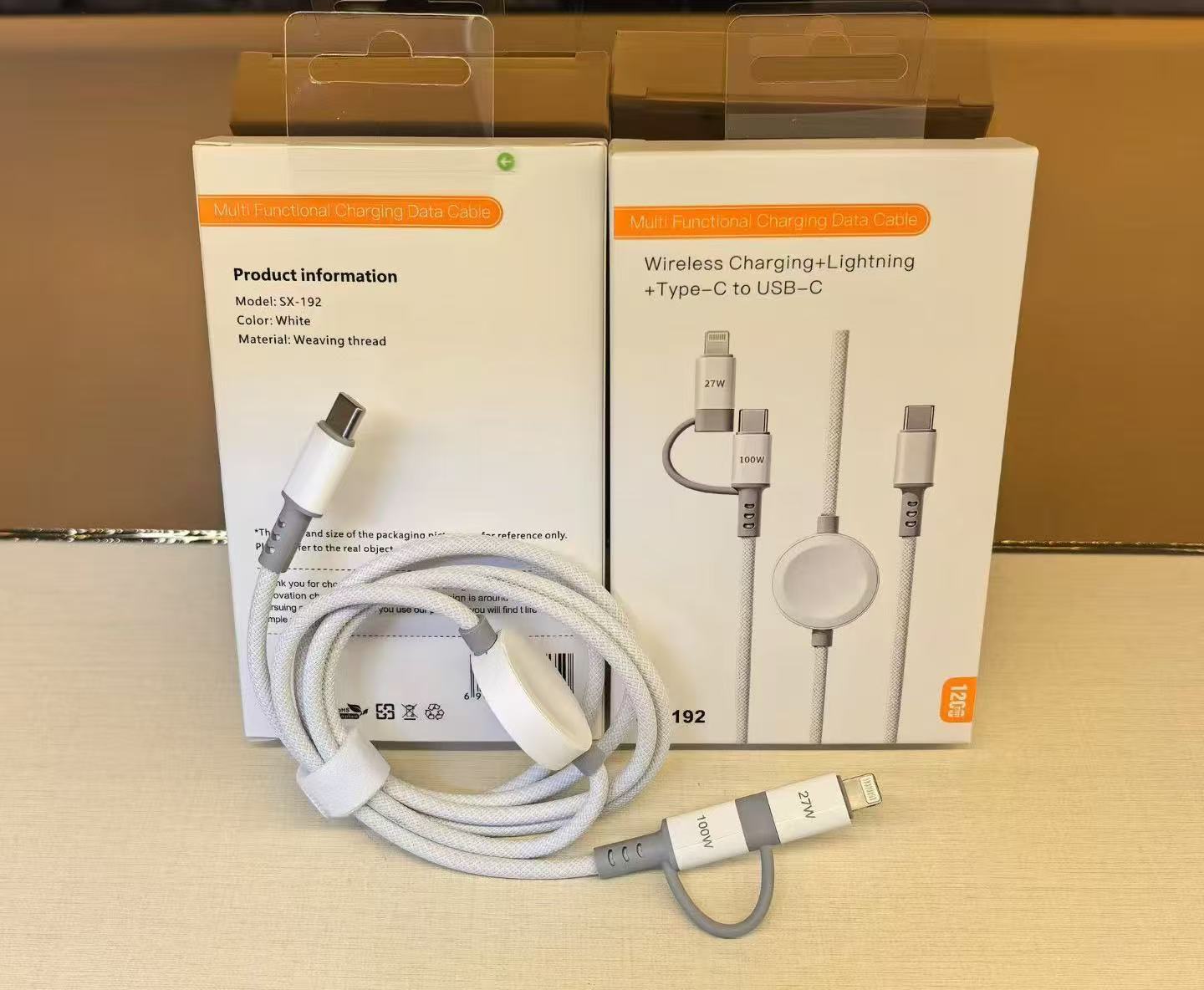 The one-to-three watch charging cable is suitable for the fast-charging magnetic charging cable of the Apple iWatch series wireless charger detail image 2