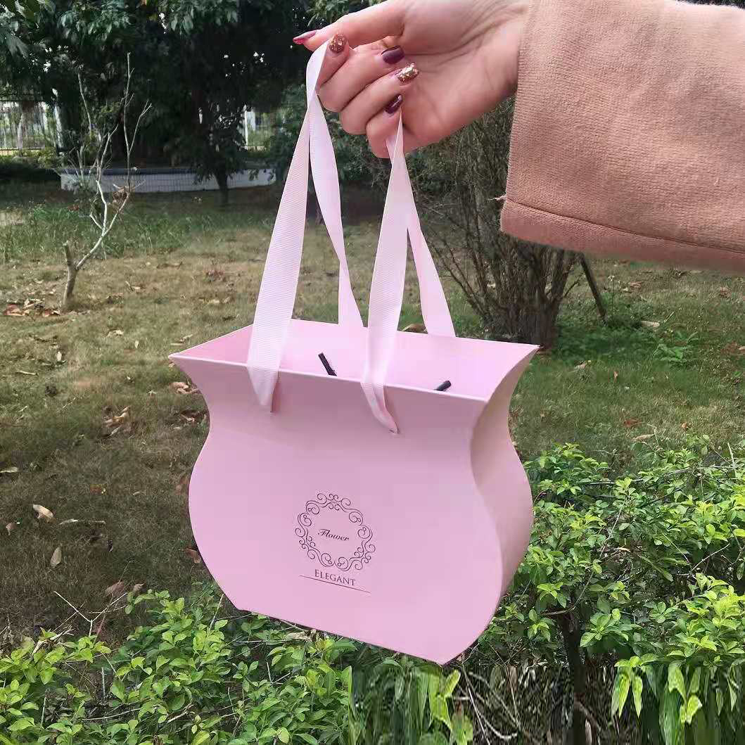 粉色手提礼品盒文创包装伴手礼包装盒精美礼盒赠品收纳盒