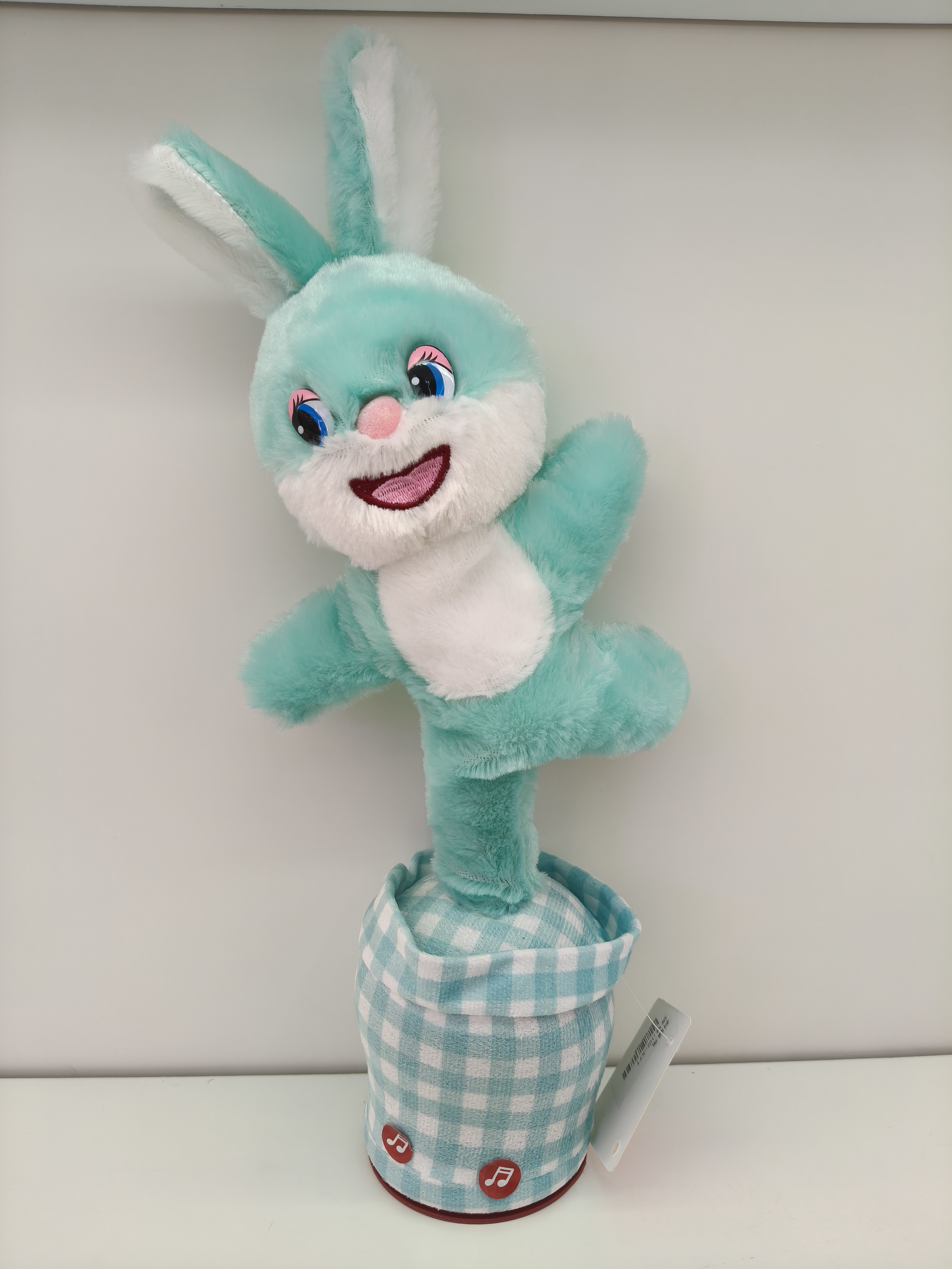 The slant-legged rabbit cactus can play Musical Instruments, twist and sing, accompany toys, children's gifts details Picture