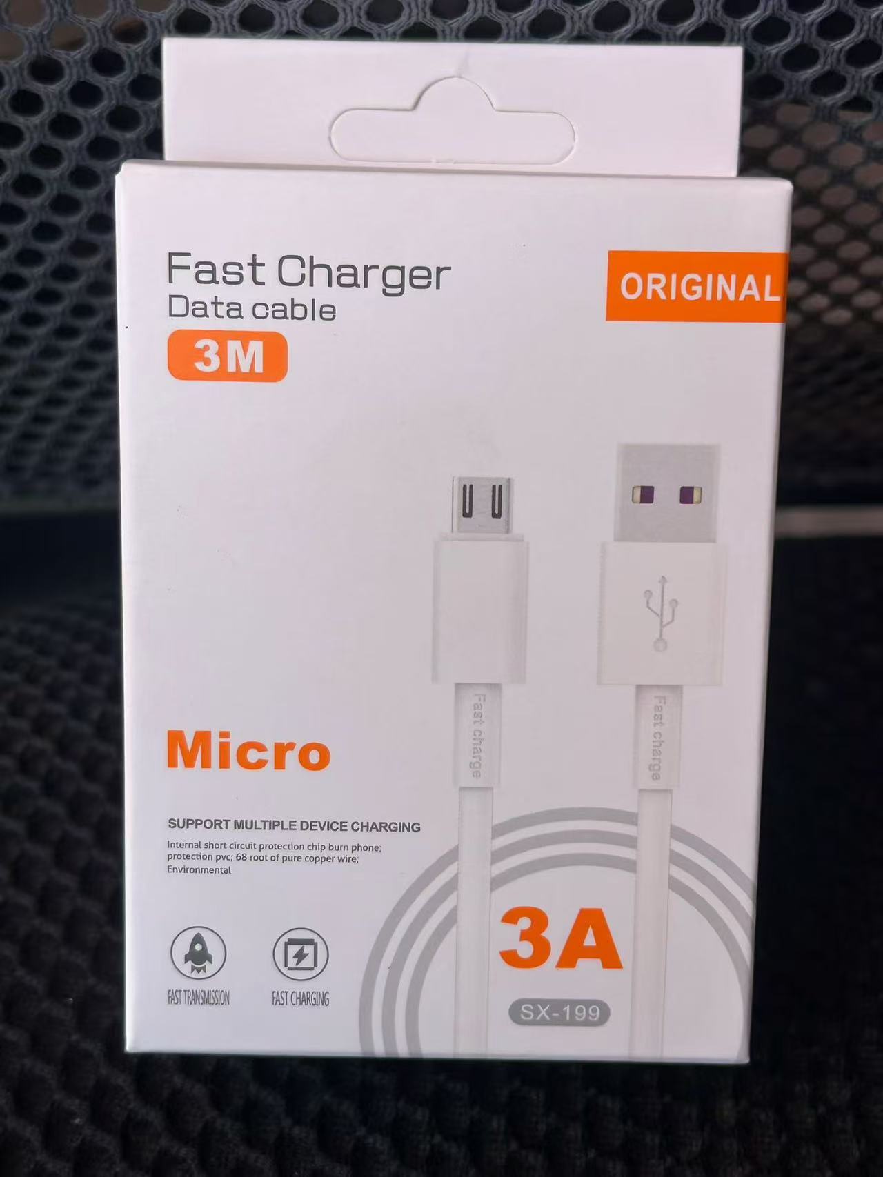 3A cable de carga súper rápida para xiaomi redmi huawei 3M Specification image